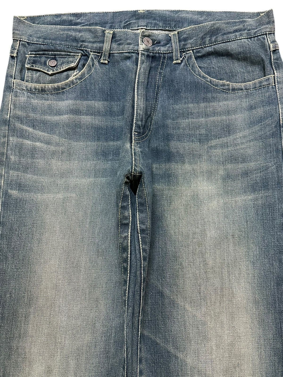 Japanese Brand Vintage Japanese Brand Mud Faded Stone Wash Distress Loose Size US 34 / EU 50 - 3 Thumbnail