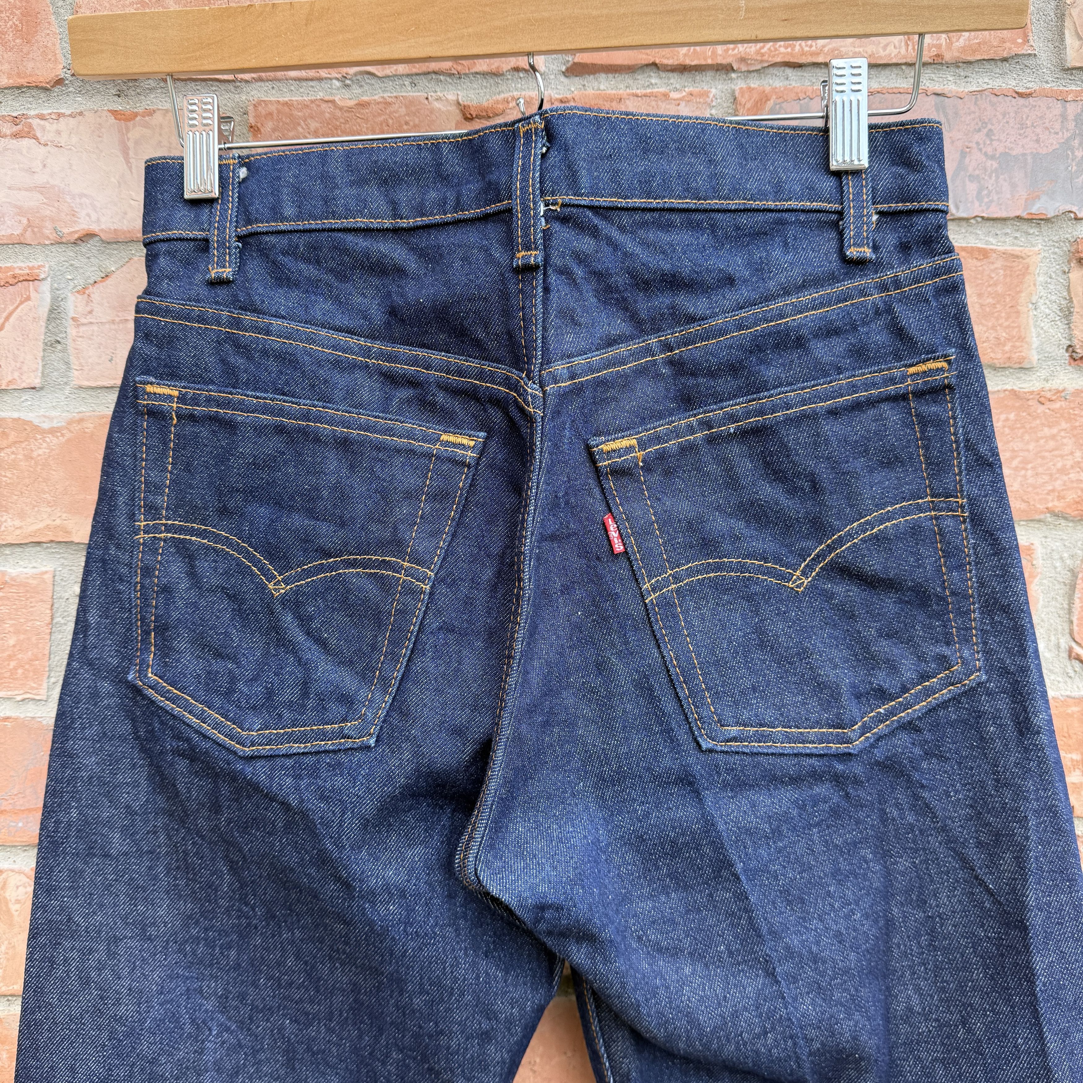 Levi's Vintage 80s Levis 505 Blue Zipper fly Denim Made USA Size US 29 - 3 Thumbnail