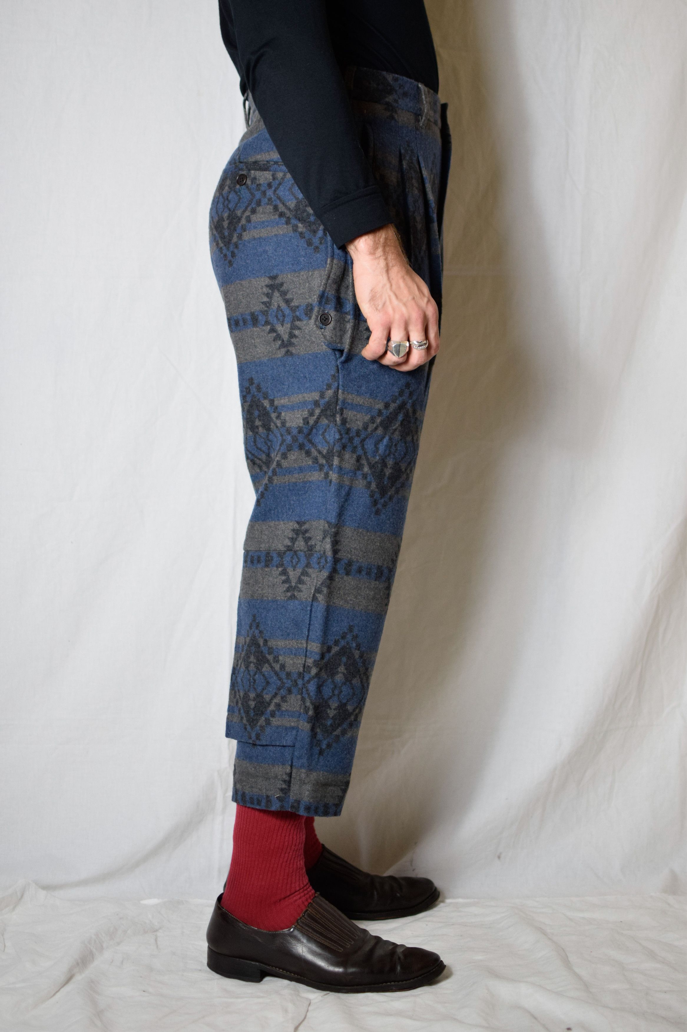Yohji Yamamoto YYPH AW14 Pattern Pants - HF-P15-108 Size US 30 / EU 46 - 5 Thumbnail