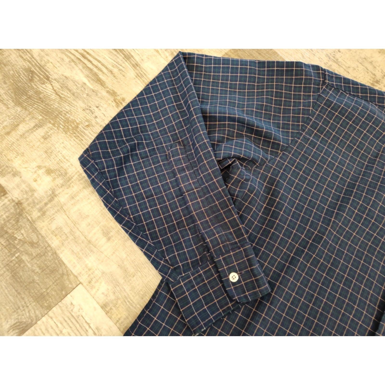 Vintage VINTAGE L.L. Bean Men's Plaid Shirt Casual Travel All Seasons Cotton Blend Blue 44 Chest Made in USA Size US L / EU 52-54 / 3 - 5 Thumbnail