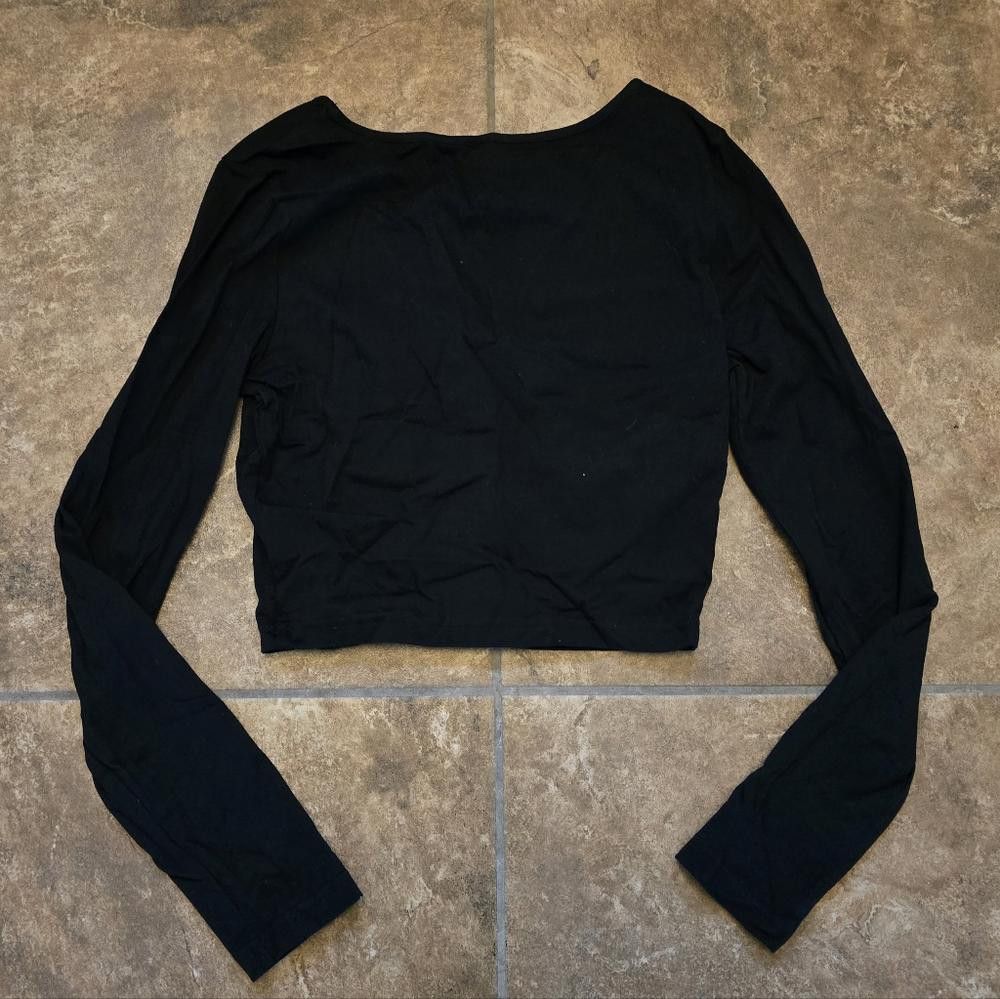 Shein Black Basic SHEIN Cropped Long Sleeve Size S / US 4 / IT 40 - 2 Thumbnail