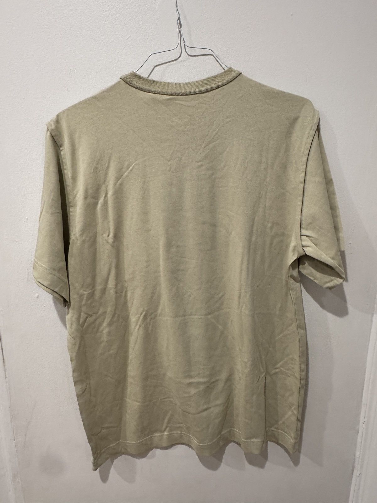 Helmut Lang HELMUT LANG Logo Print T-Shirt - Beige Size US M / EU 48-50 / 2 - 4 Thumbnail