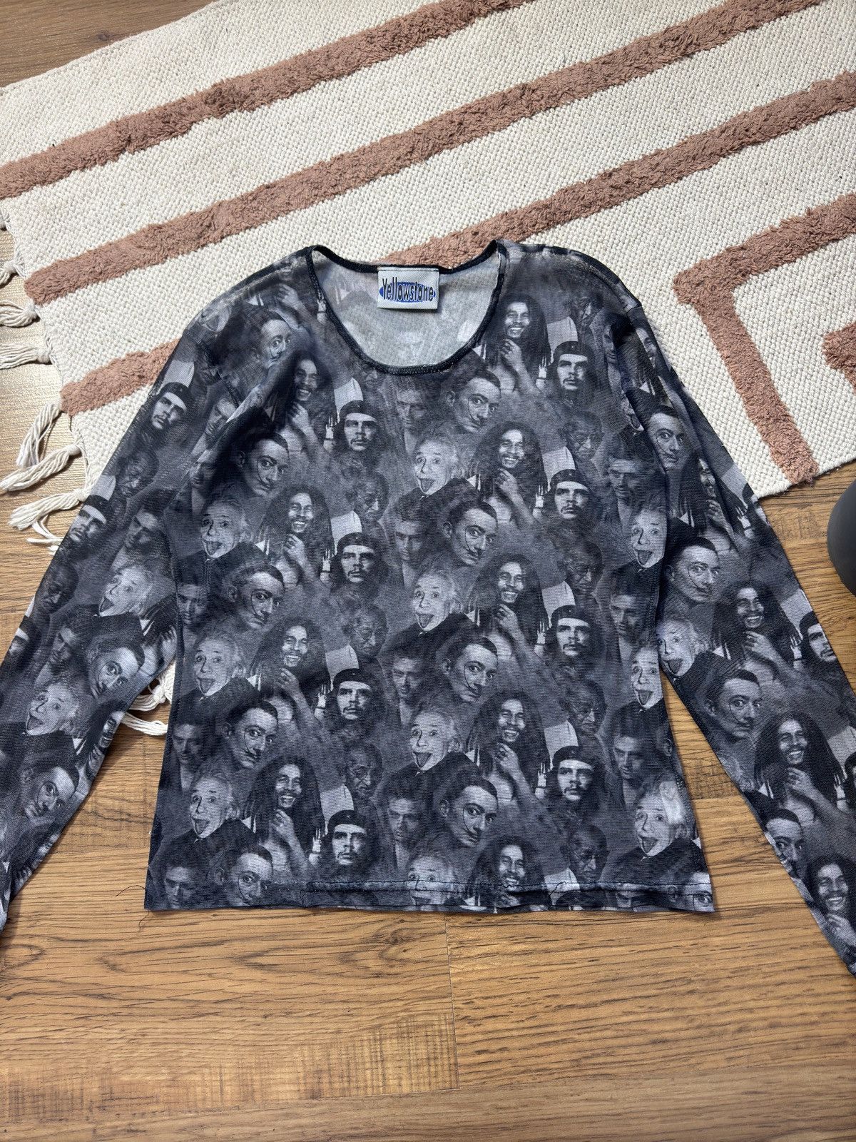 Vintage JEAN PAUL GAULTIER STYLE PROMINENT PEOPLE MESH LONG SLEEVE Size M / US 6-8 / IT 42-44 - 4 Thumbnail