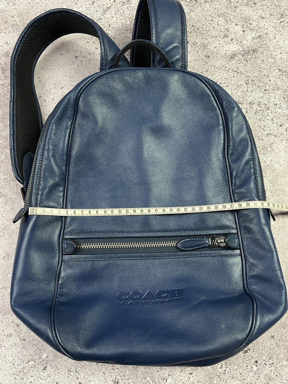 Coach Coach Leatherware Navy Blue Leather Backpack Unisex Size ONE SIZE - 18 Thumbnail
