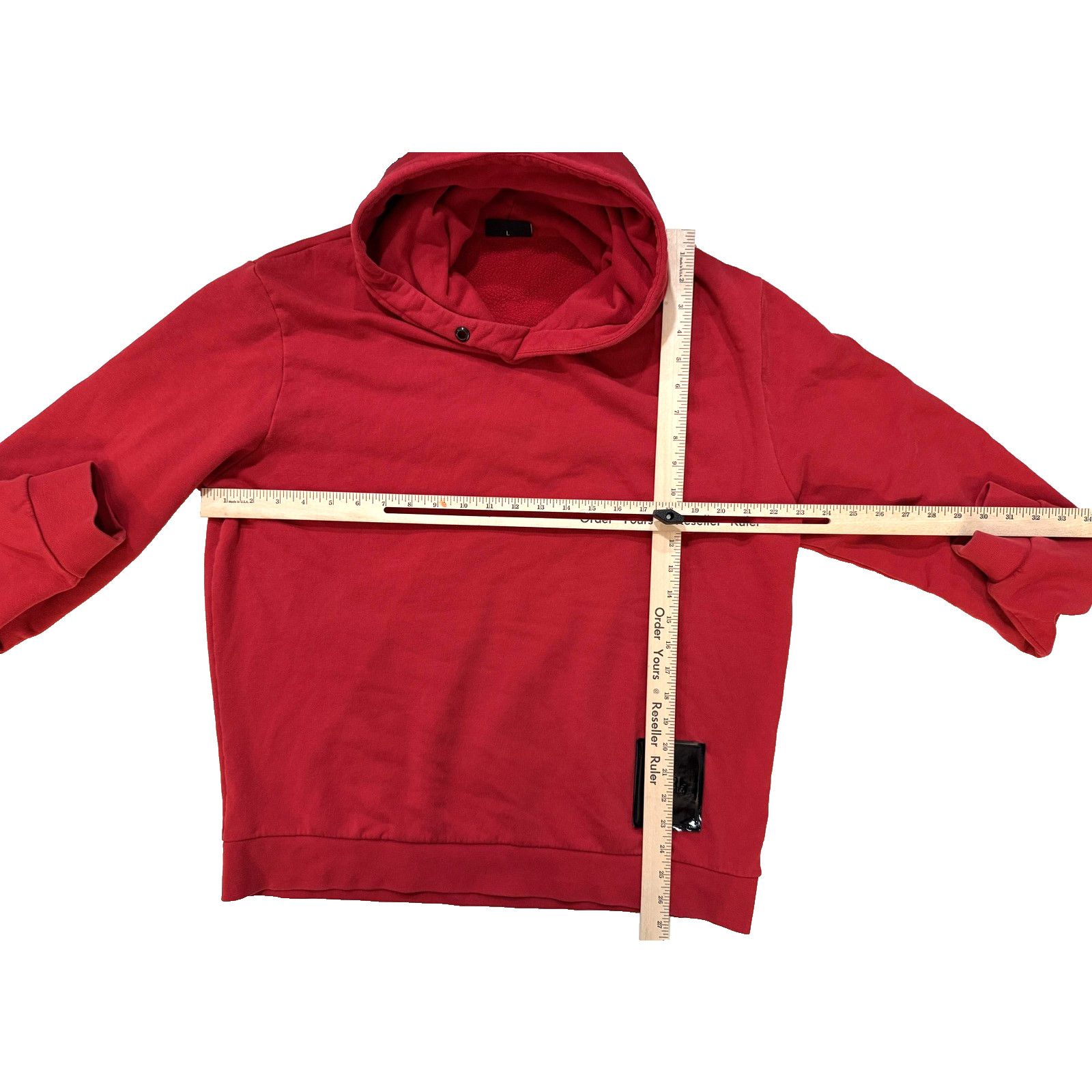 Karl Lagerfeld Karl Lagerfeld Hoodie Mens LG Red Pullover Patch Sweatshirt Size US L / EU 52-54 / 3 - 6 Thumbnail