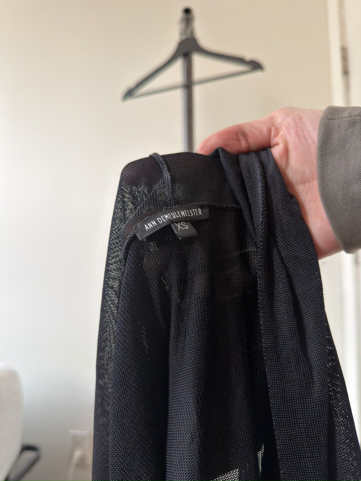 Ann Demeulemeester Drawstring Hem Long Hoodie Size US S / EU 44-46 / 1 - 4 Thumbnail