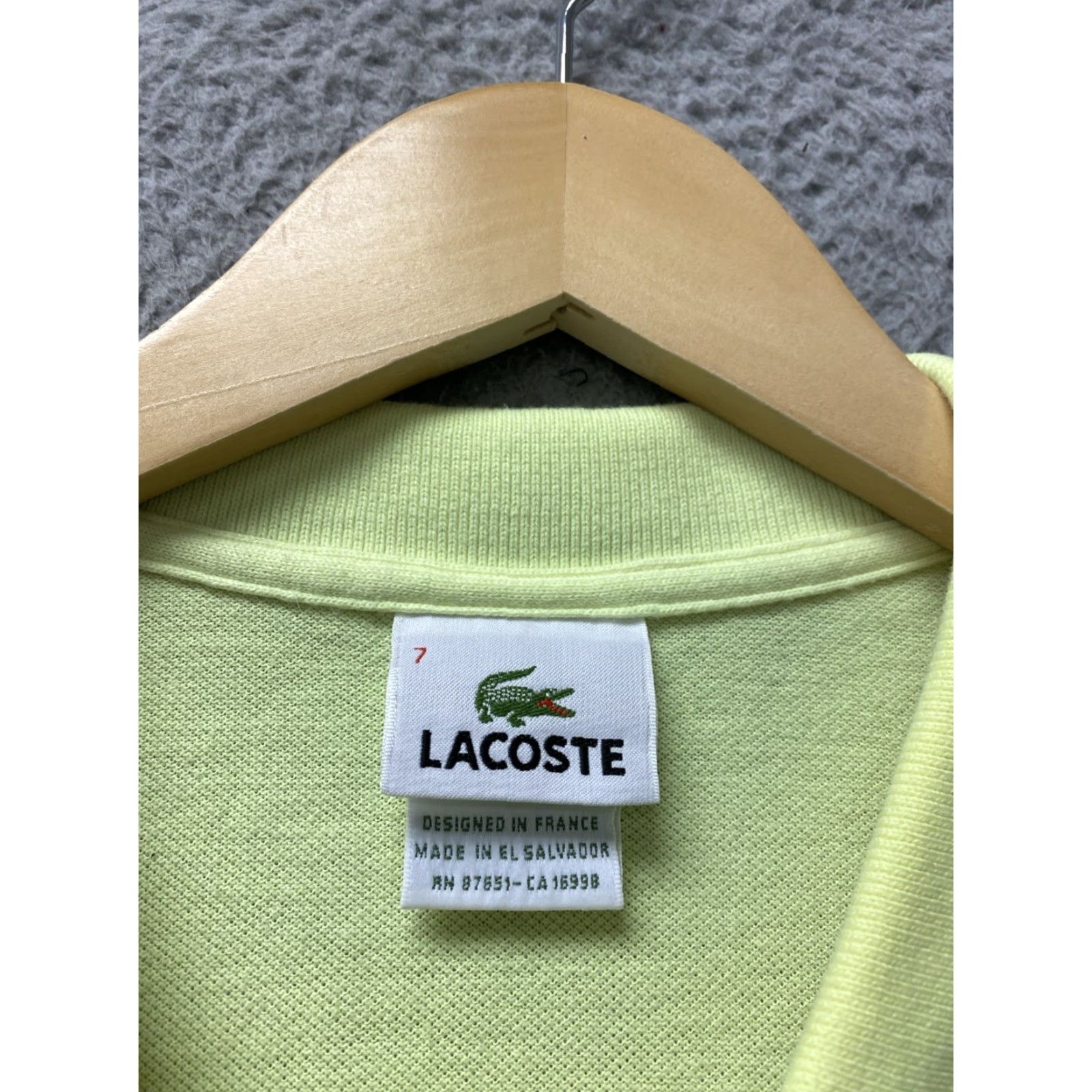 Lacoste Lacoste Polo Shirt Men 2XL Short Sleeve Lime Neon 100% Cotton Slim Fit Summer Comfort Size US XXL / EU 58 / 5 - 3 Thumbnail