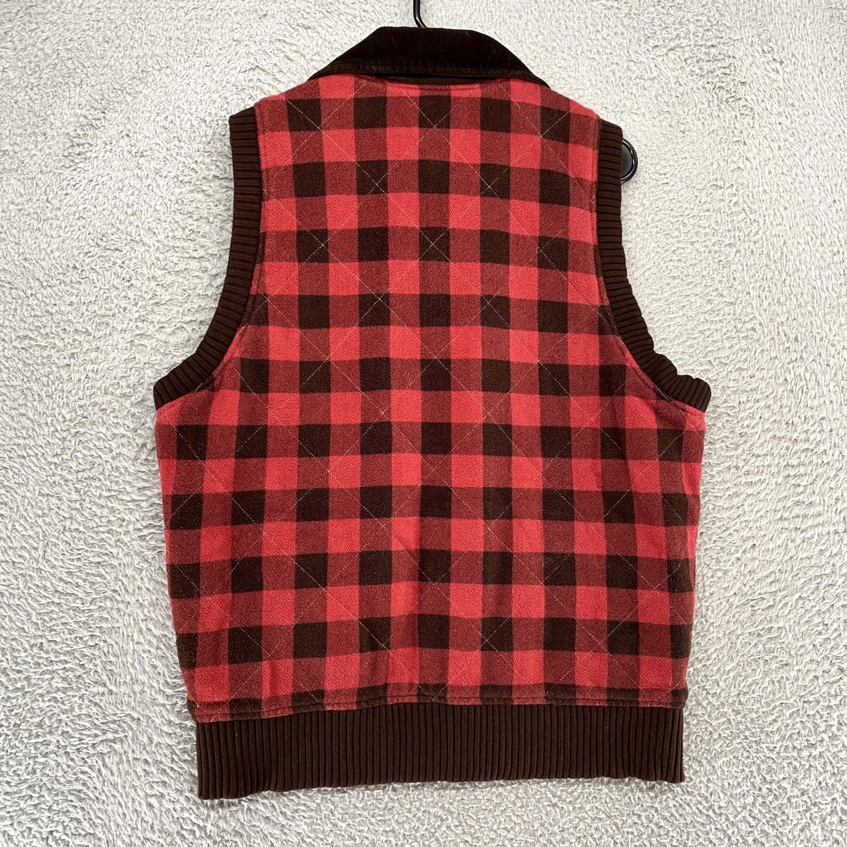 Ralph Lauren VINTAGE Ralph Lauren Denim & Supply Vest Mens M Red Buffalo Plaid Quilted Corduroy Size US M / EU 48-50 / 2 - 7 Thumbnail