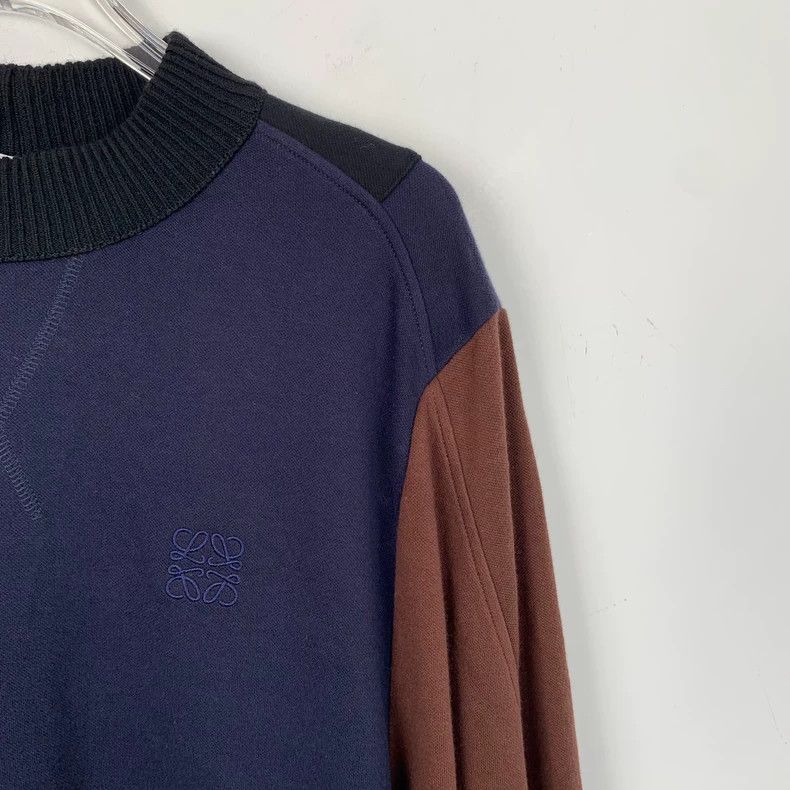 Loewe Loewe Patchwork logo embroidered cotton round neck long sl Size L / US 10 / IT 46 - 3 Thumbnail