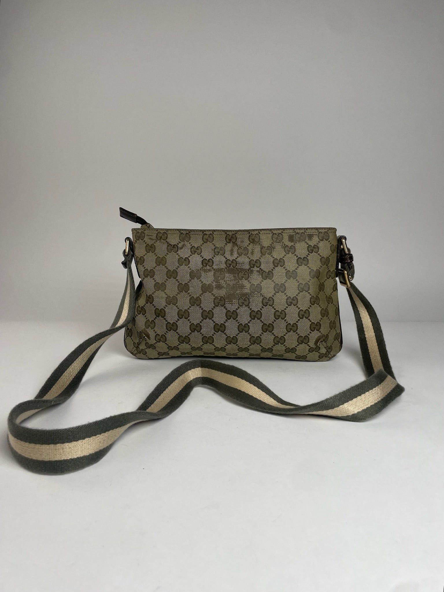 Gucci Vintage Multiway Monogram Bag Beige Brown Size ONE SIZE - 1 Thumbnail