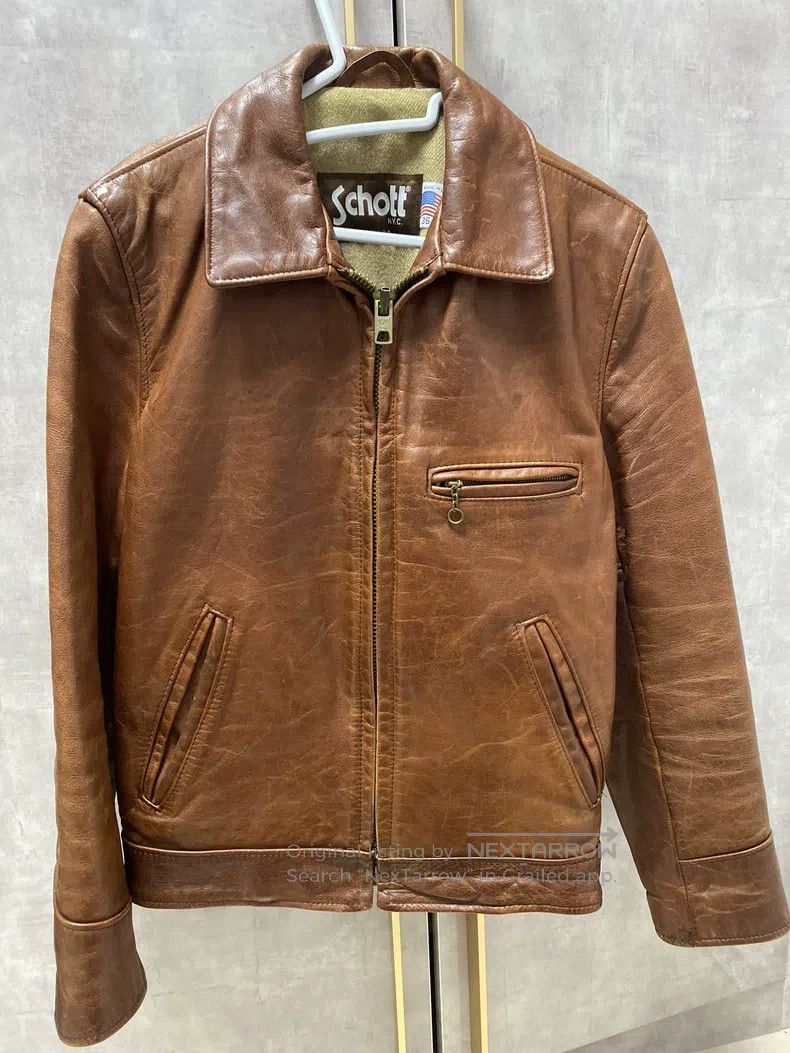 Schott Schott Leather coat Size US S / EU 44-46 / 1 - 1 Thumbnail