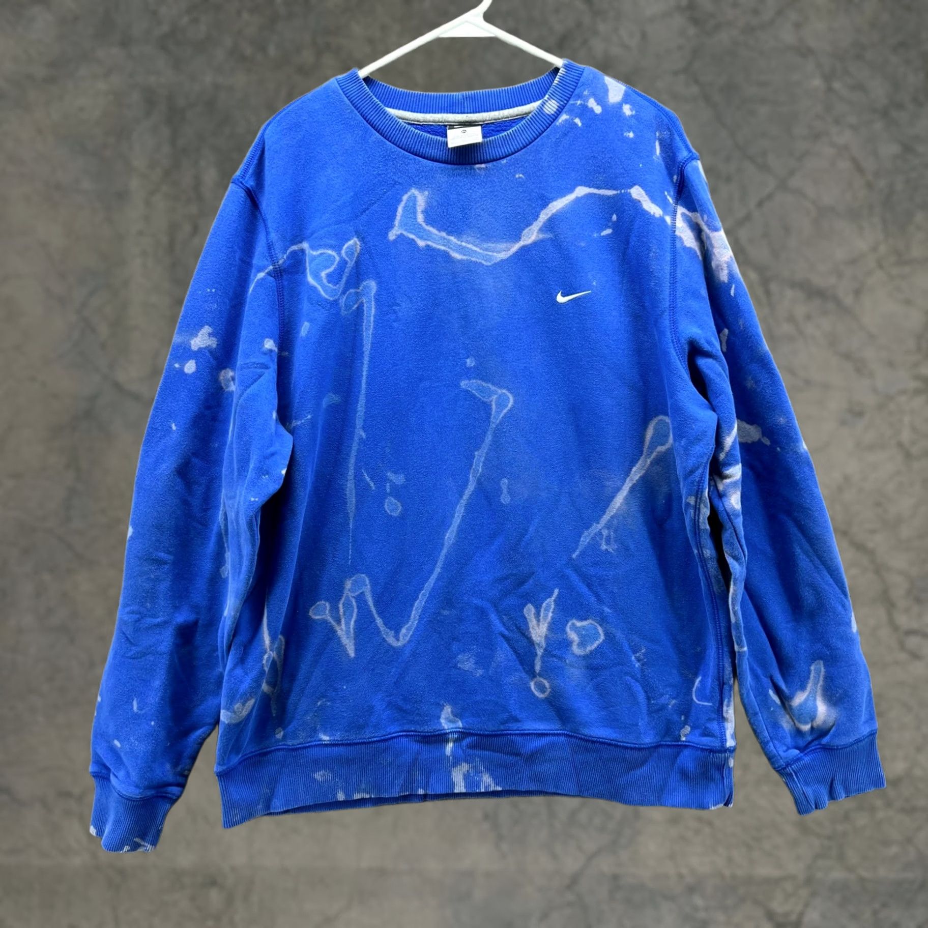 Nike VINTAGE Nike Sweater Mens XL Blue Crewneck Pullover Fleece Swoosh Washed 90s Decade Theme Logo All Seasons Regular Size XL Men Size US XL / EU 56 / 4 - 1 Thumbnail