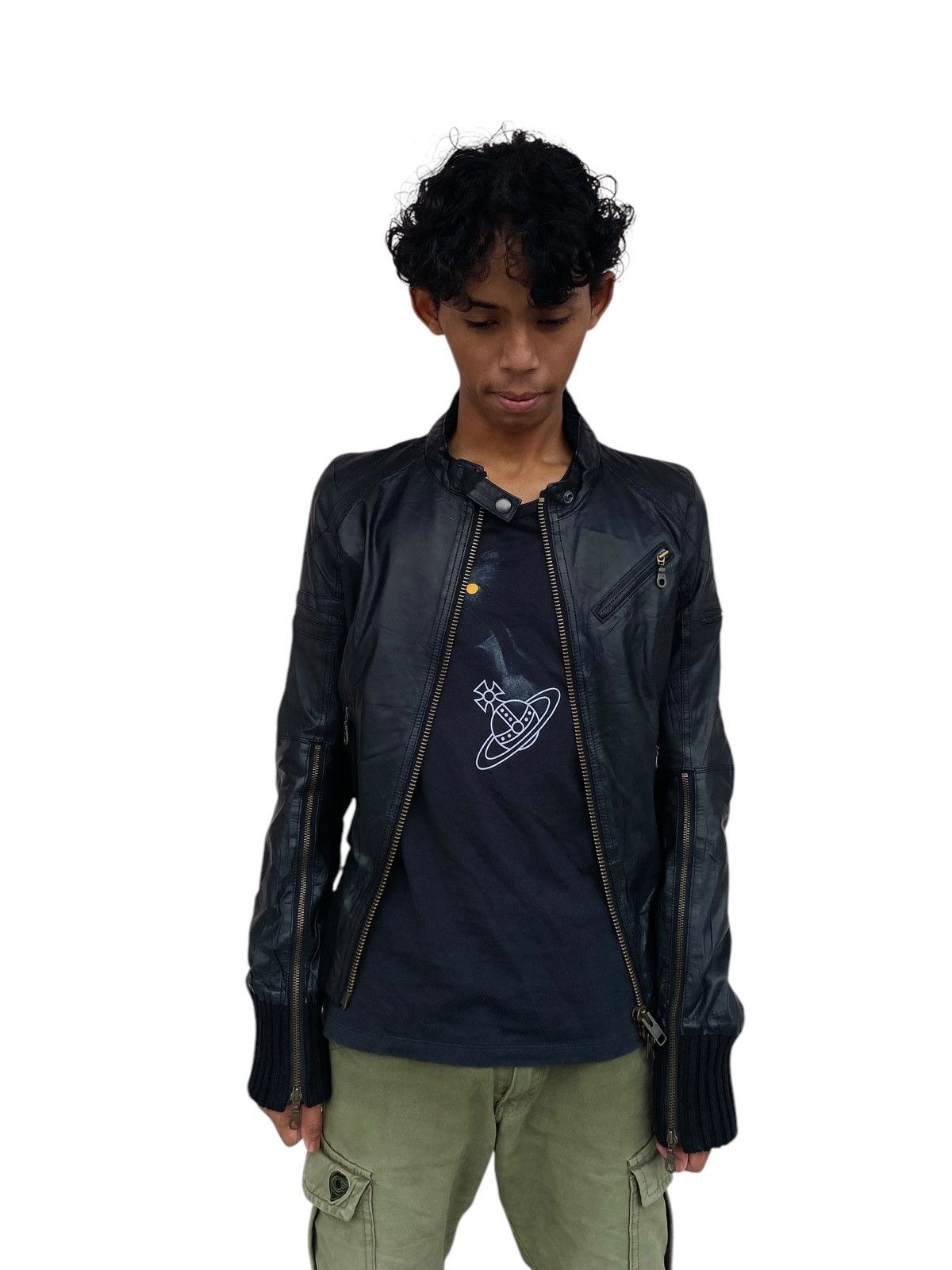 Le Grande Bleu (L.G.B.) 2000s L.G.B - Cyber Riders Leather Jacket Size US S / EU 44-46 / 1 - 17 Thumbnail
