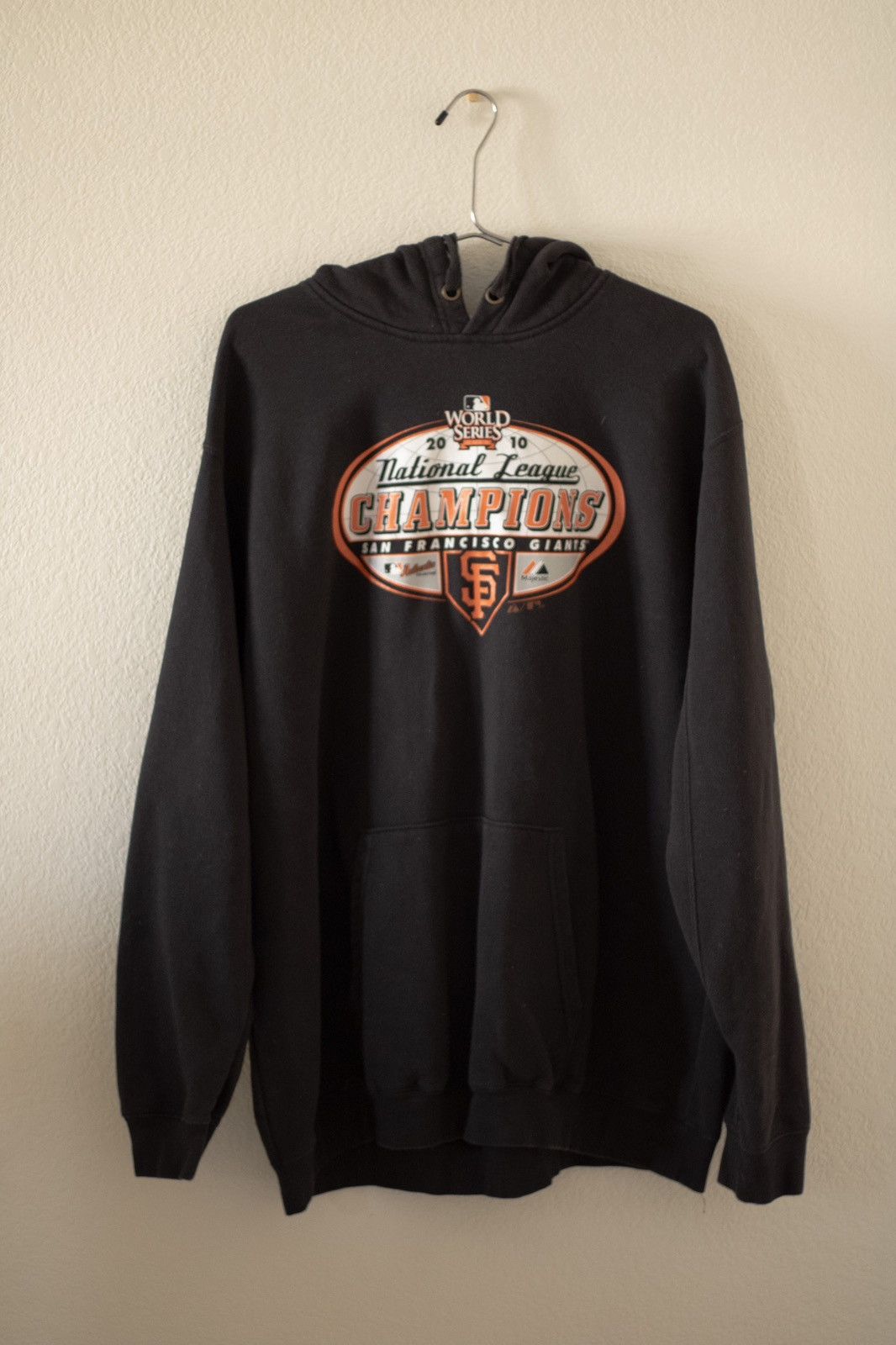 Majestic × Vintage Vintage 2010 Giants World Series Hoodie Size US XXL / EU 58 / 5 - 1 Thumbnail
