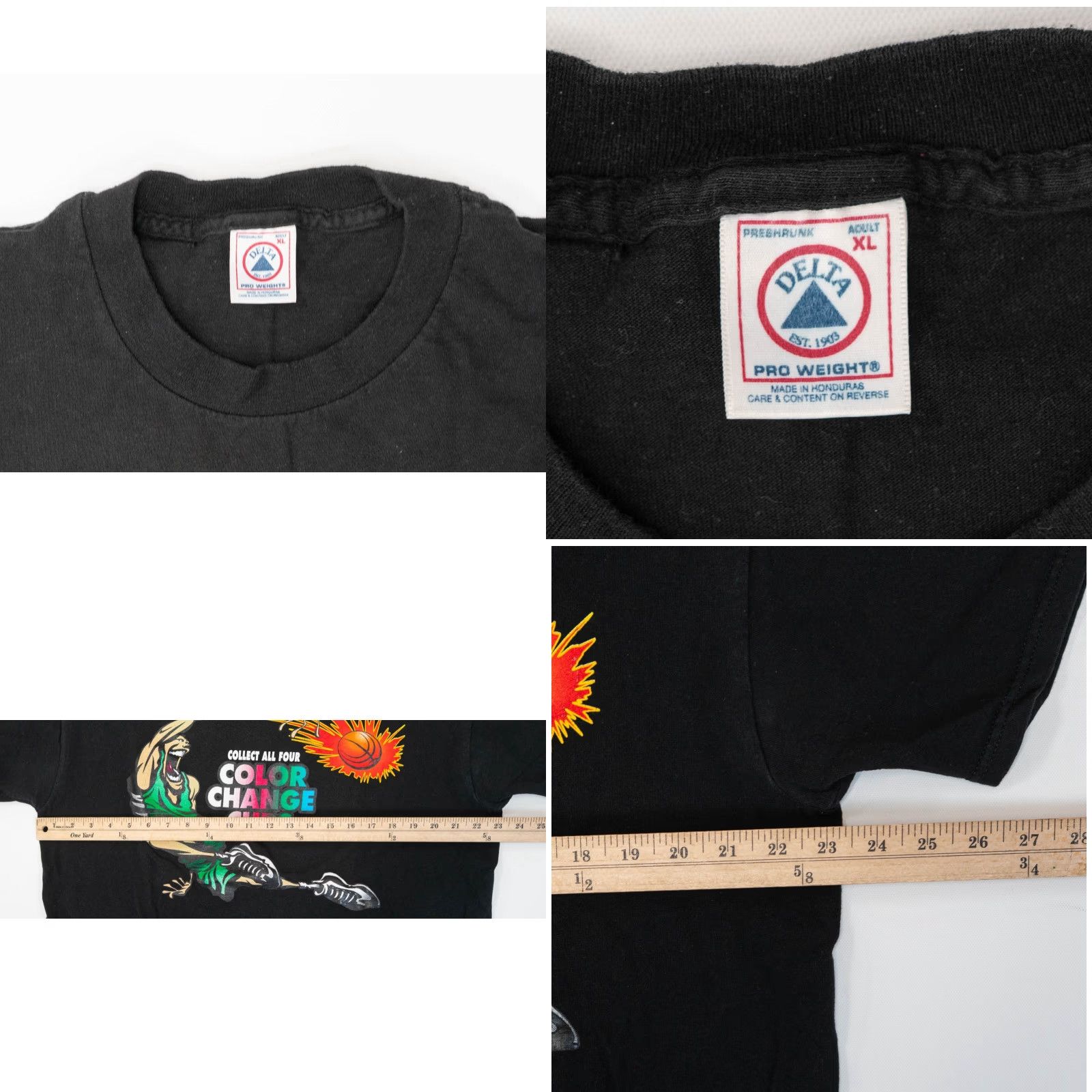 Delta VINTAGE Taco Bell T-Shirt Promo Men XL 90s Final Four Mountain Dew NCAA Black Short Sleeve Crew Neck Shirt Mens XL Size US XL / EU 56 / 4 - 8 Thumbnail