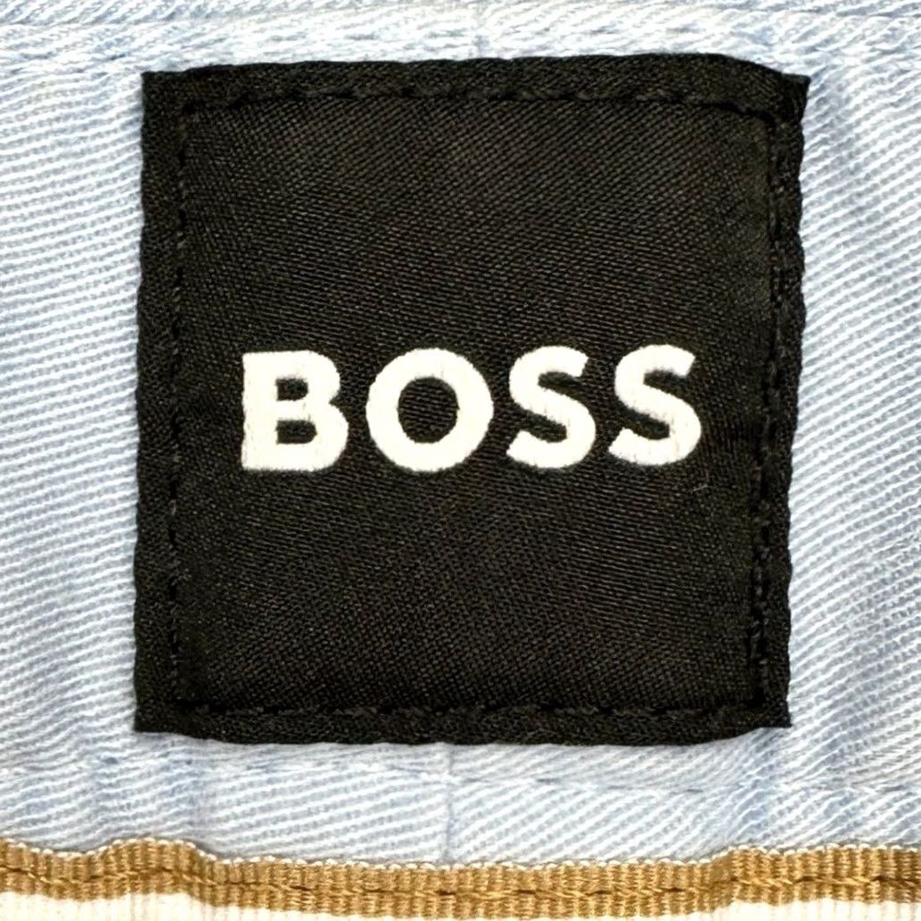 Hugo Boss HUGO BOSS Mens Khakis Shorts 38 Blue Slim Fit Chino Stretch Flat Front Regular Inseam 10in Gym Outdoor Casual Mens Shorts Slim Fit Blue 38 Size US 38 / EU 54 - 3 Thumbnail
