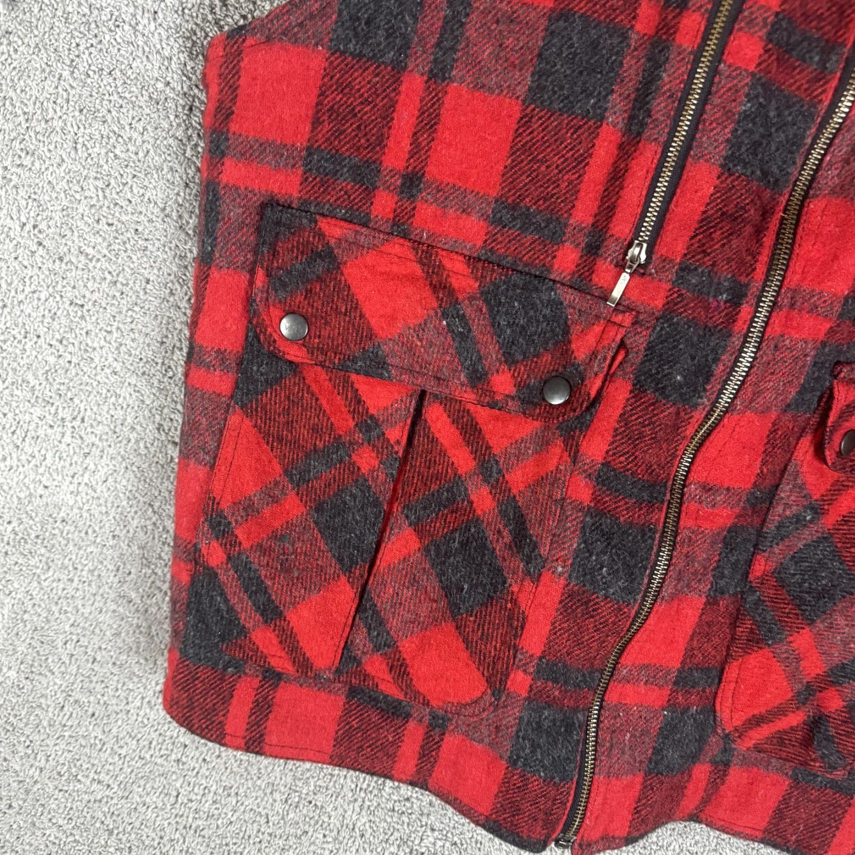Vintage VINTAGE Northern Summit Vest Mens XL Buffalo Plaid Wool Sherpa Lined Zip Pockets Hunting Size US XL / EU 56 / 4 - 2 Thumbnail