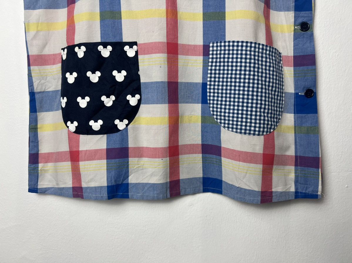 Disney Disney Mickey Mouse Character Apron Plaid Size ONE SIZE - 3 Thumbnail