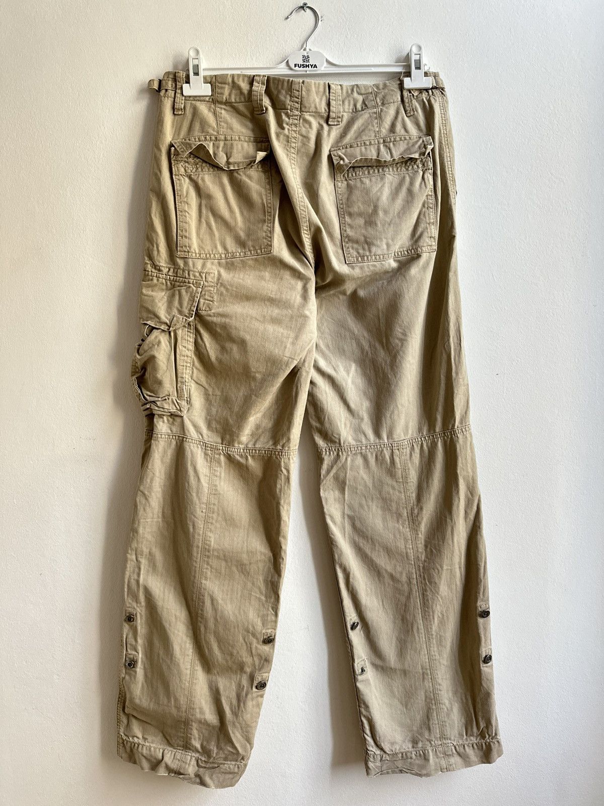 Polo Ralph Lauren Polo Ralph Lauren Vintage Baggy Army Style Cargo Pants Size US 33 - 6 Thumbnail