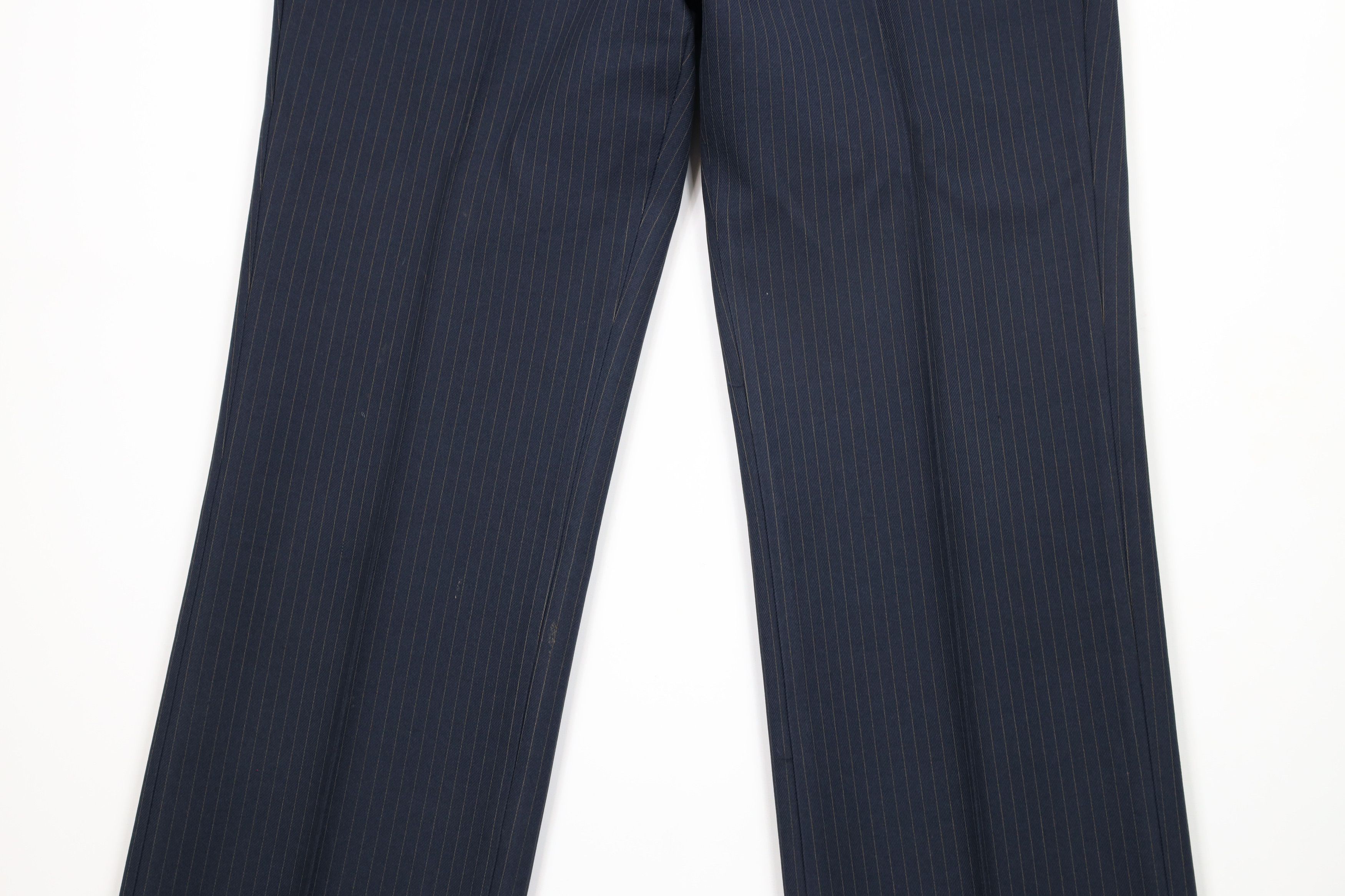 Vintage Vintage 70s Streetwear Knit Wide Leg Chino Pants Blue USA Size US 34 / EU 50 - 3 Thumbnail