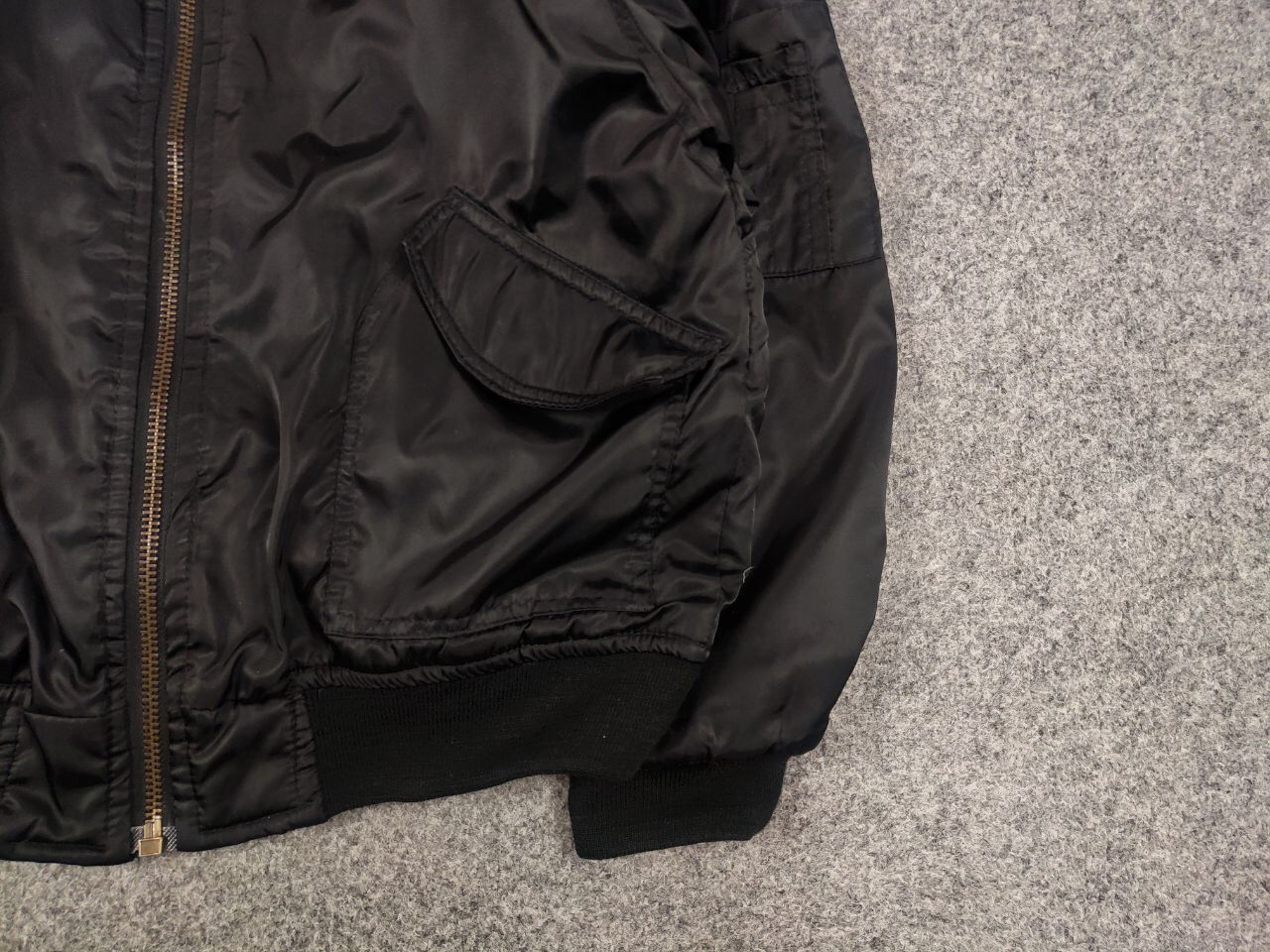 Japanese Brand Vintage 90's USAF Flyers Man Baggy Bomber Black Nylon Jacket Size US S / EU 44-46 / 1 - 10 Thumbnail