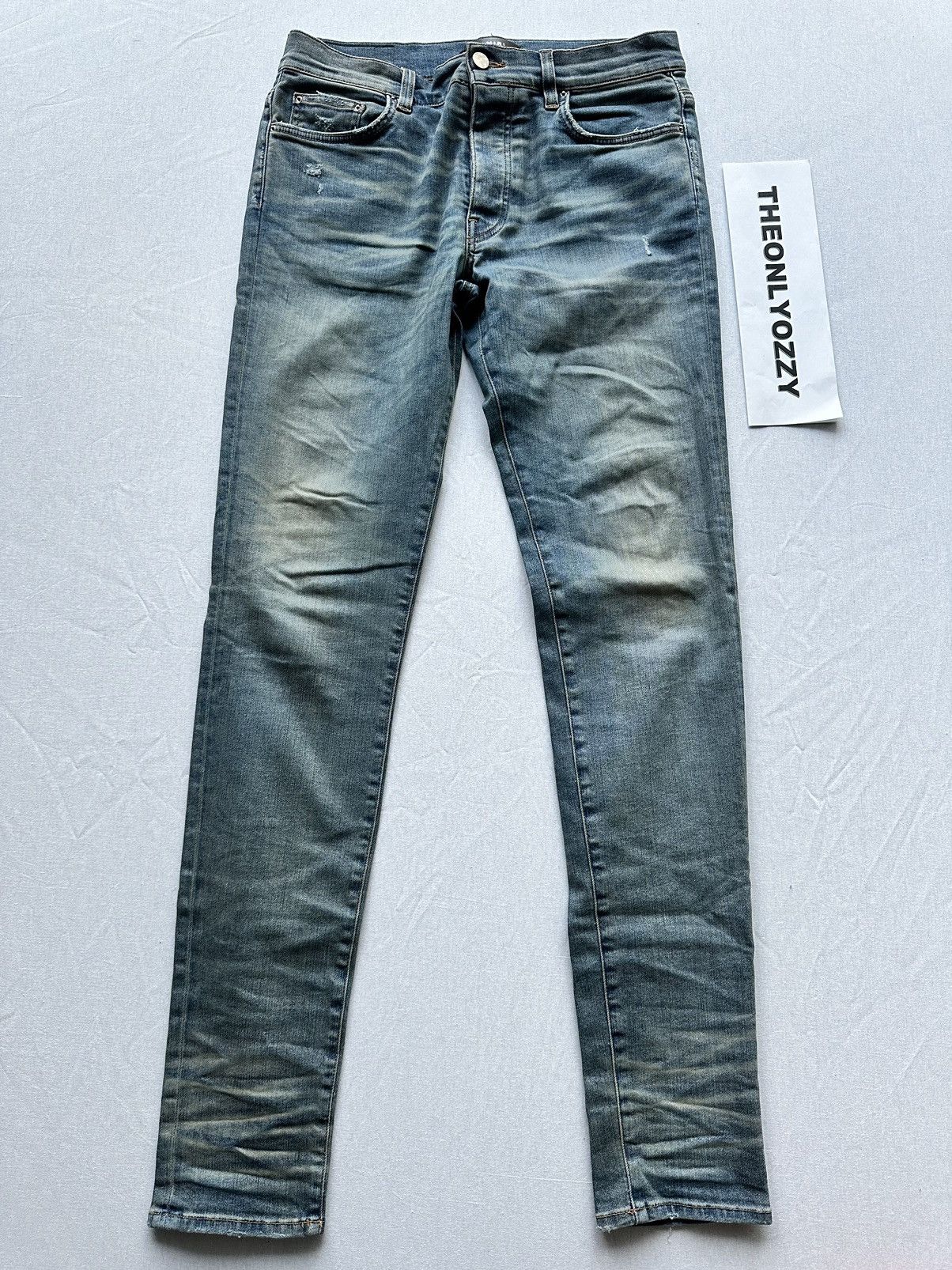 image of Amiri Jeans Blue Denim Skinny Size 32, Men's