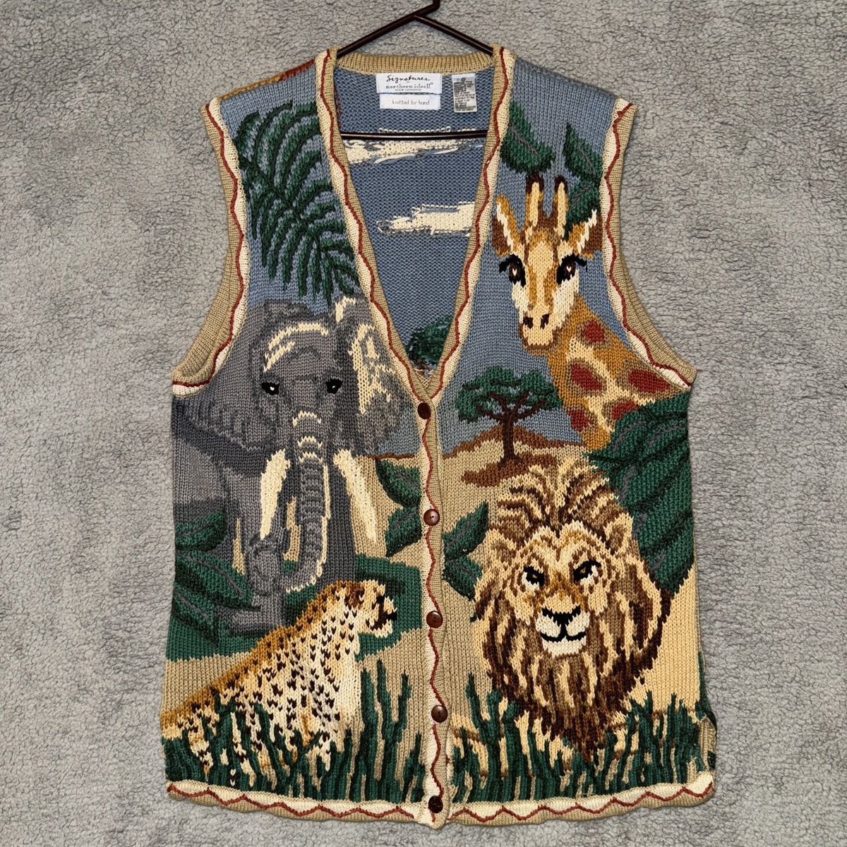 Vintage Signature Northern Isle Sweater Vest Size XXL / US 16-18 / IT 52-54 - 1 Thumbnail