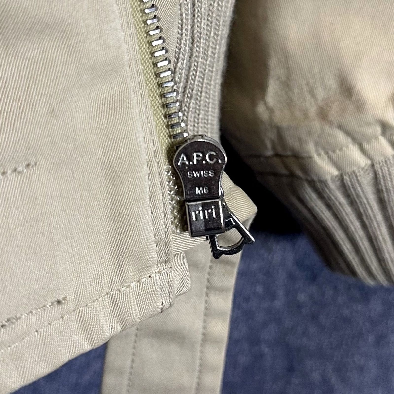 A.P.C. VINTAGE A.P.C. Jacket Beige Women’s Large Bomber Zip Up Classic 90s Designer Size L / US 10 / IT 46 - 5 Thumbnail