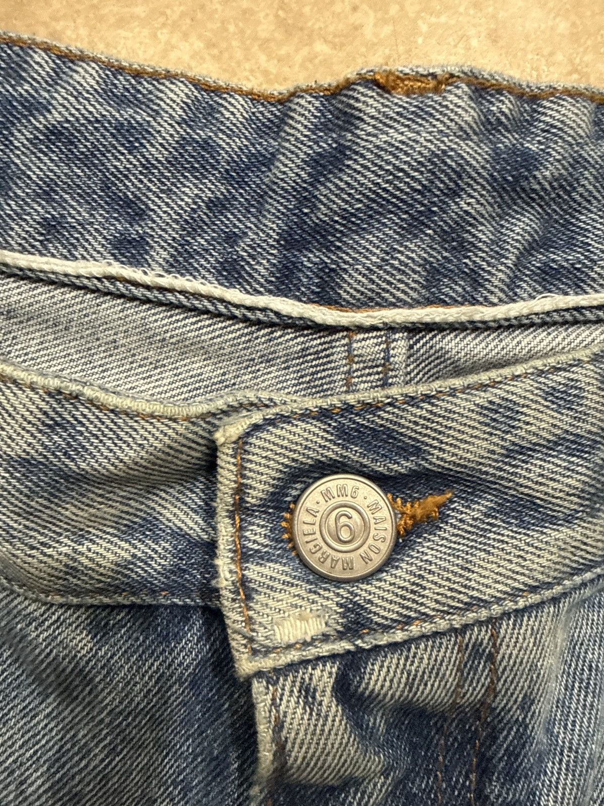 MM6 MM6 Long Length Denim Shorts Size US 38 / EU 54 - 11 Thumbnail