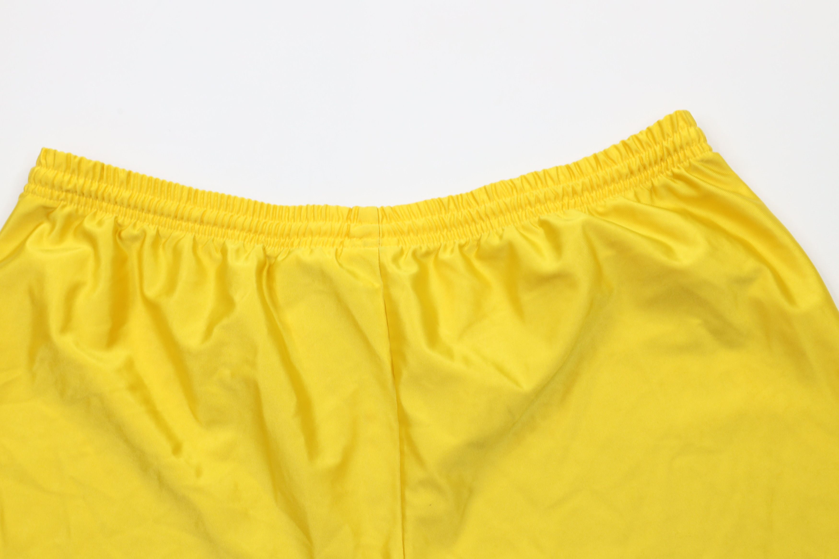 Nike × Vintage Vintage 90s Nike Mini Swoosh Above Knee Shorts Yellow USA Size US 36 / EU 52 - 13 Thumbnail