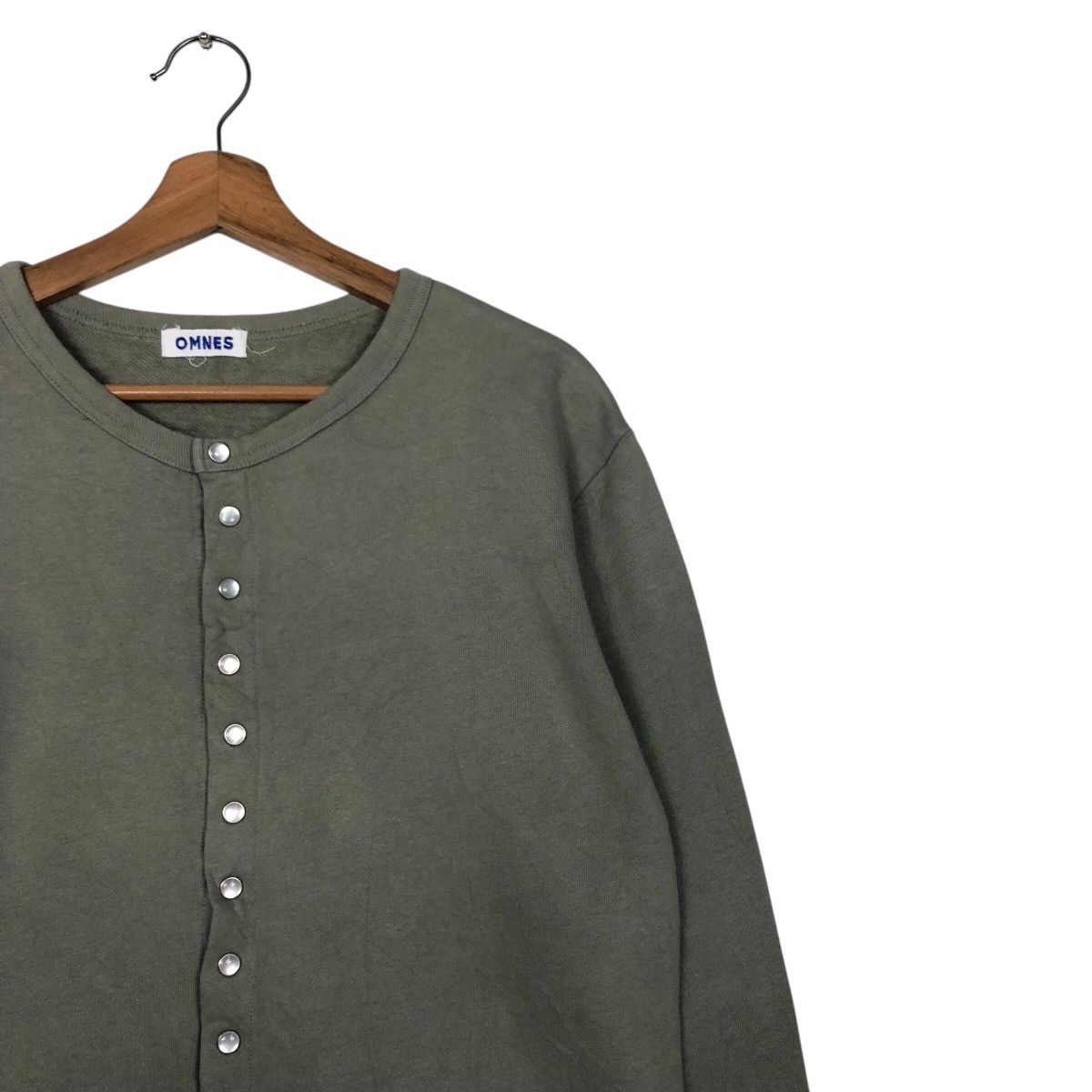 Japanese Brand 📌Rich Green Olive Vintage Cardigan Omnes Issey Miyake Size US M / EU 48-50 / 2 - 8 Thumbnail