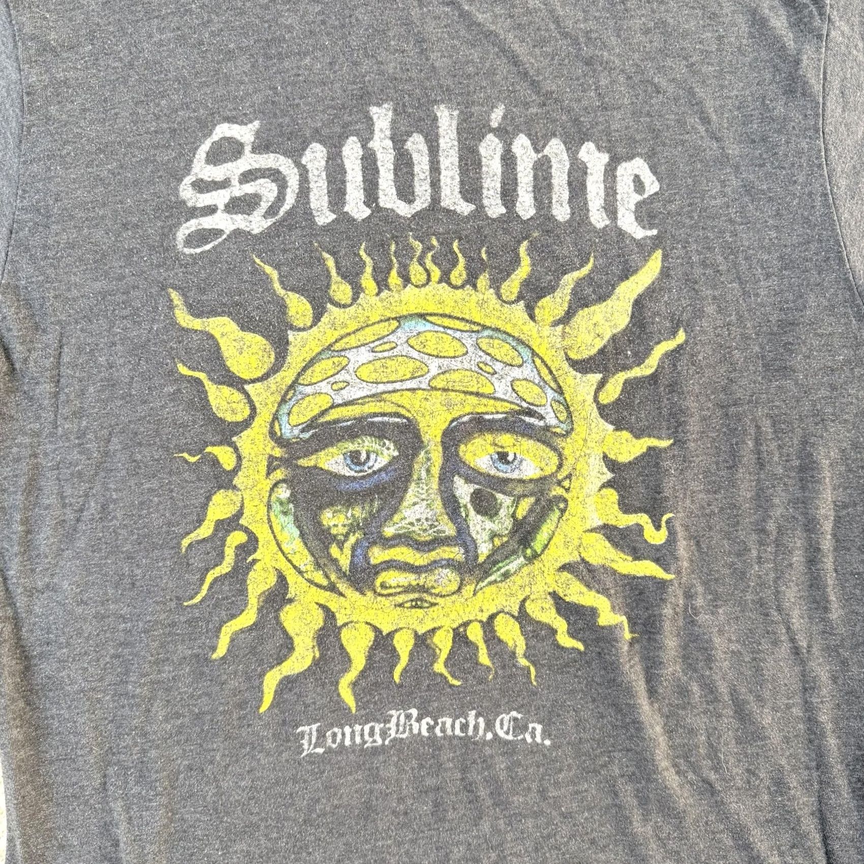 Vintage Sublime Shirt Womens XL Black Sun Long Beach CA Graphic Band Tee T-Shirt Music Size XL / US 12-14 / IT 48-50 - 2 Thumbnail