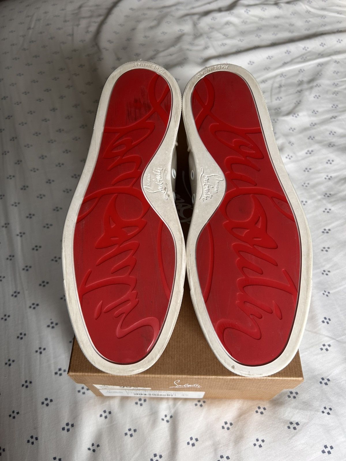 Christian Louboutin Christian Louboutin Vieira Orlato Flat Red Bottoms Size US 7 / IT 37 - 6 Thumbnail