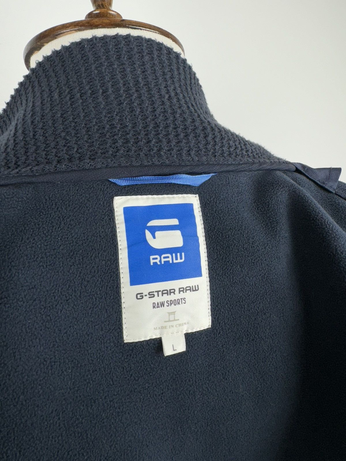 G-Star Men’s G-Star Raw Fleece Denim Bomber Jacket size L Size US L / EU 52-54 / 3 - 5 Thumbnail