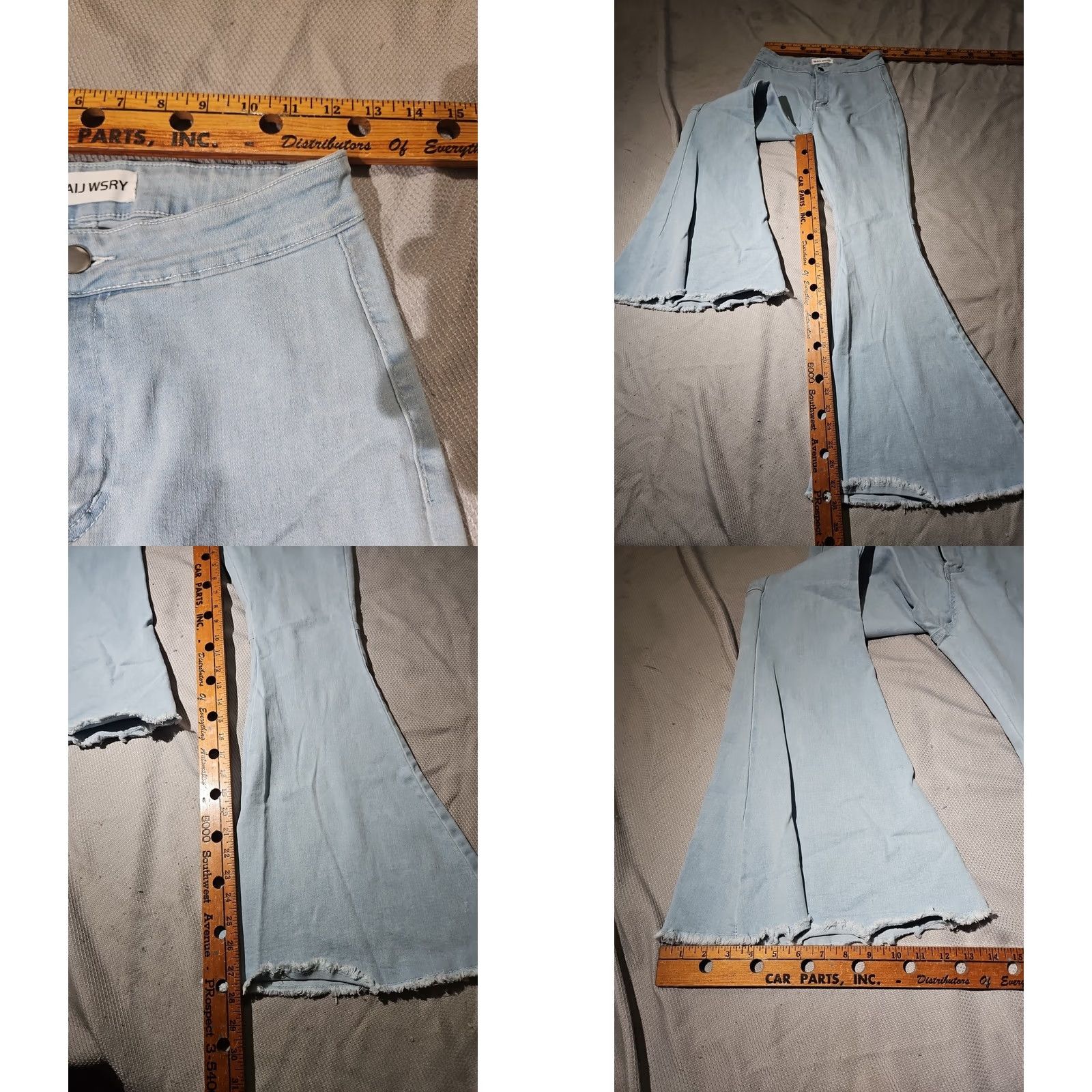 Vintage Maij Wsry Jeans Womens Sz 30 Medium Blue Flared Distred Stretch 5-Pocket Denim 90s Style Mens Womens Girls? Size 32" / US 10 / IT 46 - 8 Thumbnail