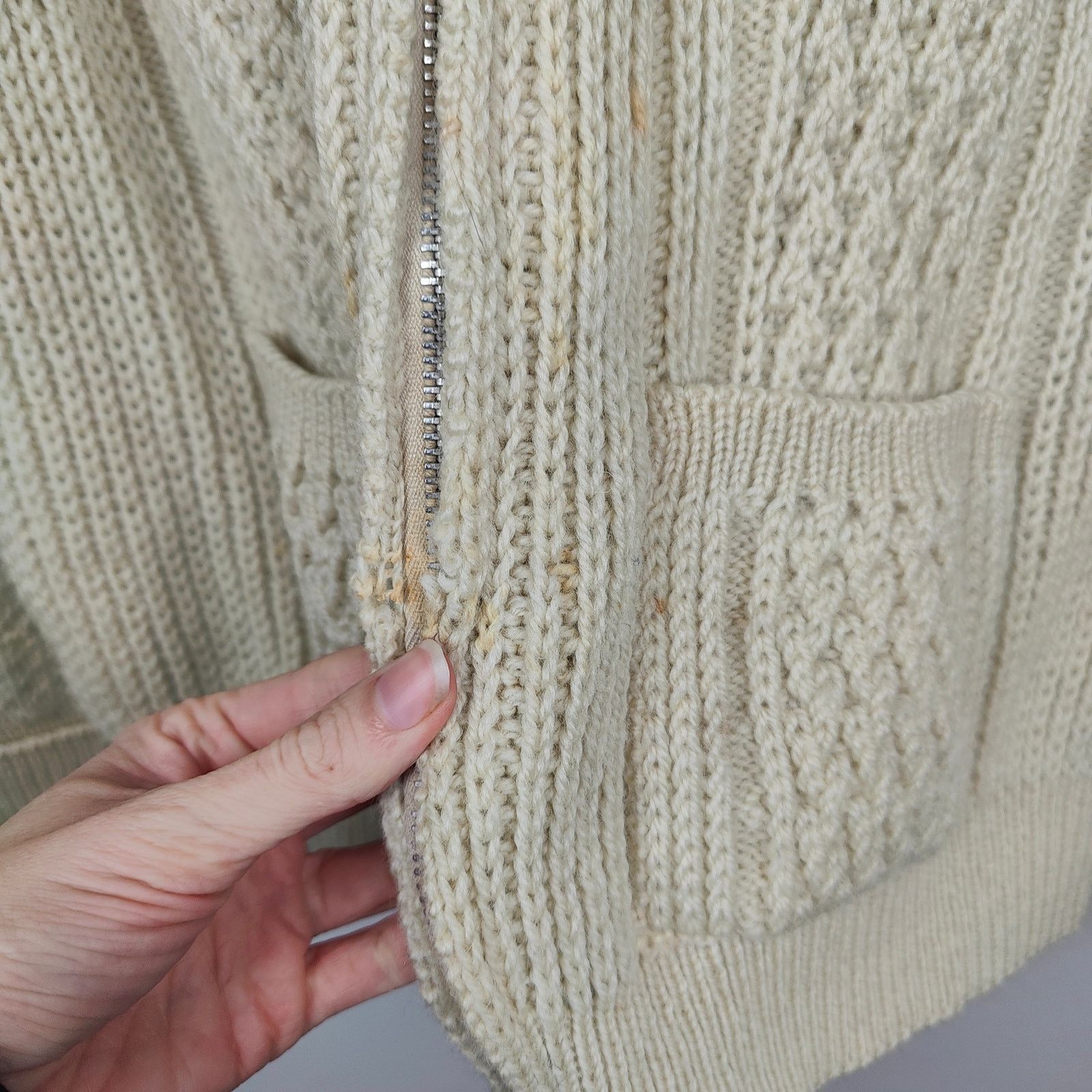 Other Vintage Felldale Fisherman Zip Up Sweater Mens 44" Large Size US L / EU 52-54 / 3 - 3 Thumbnail
