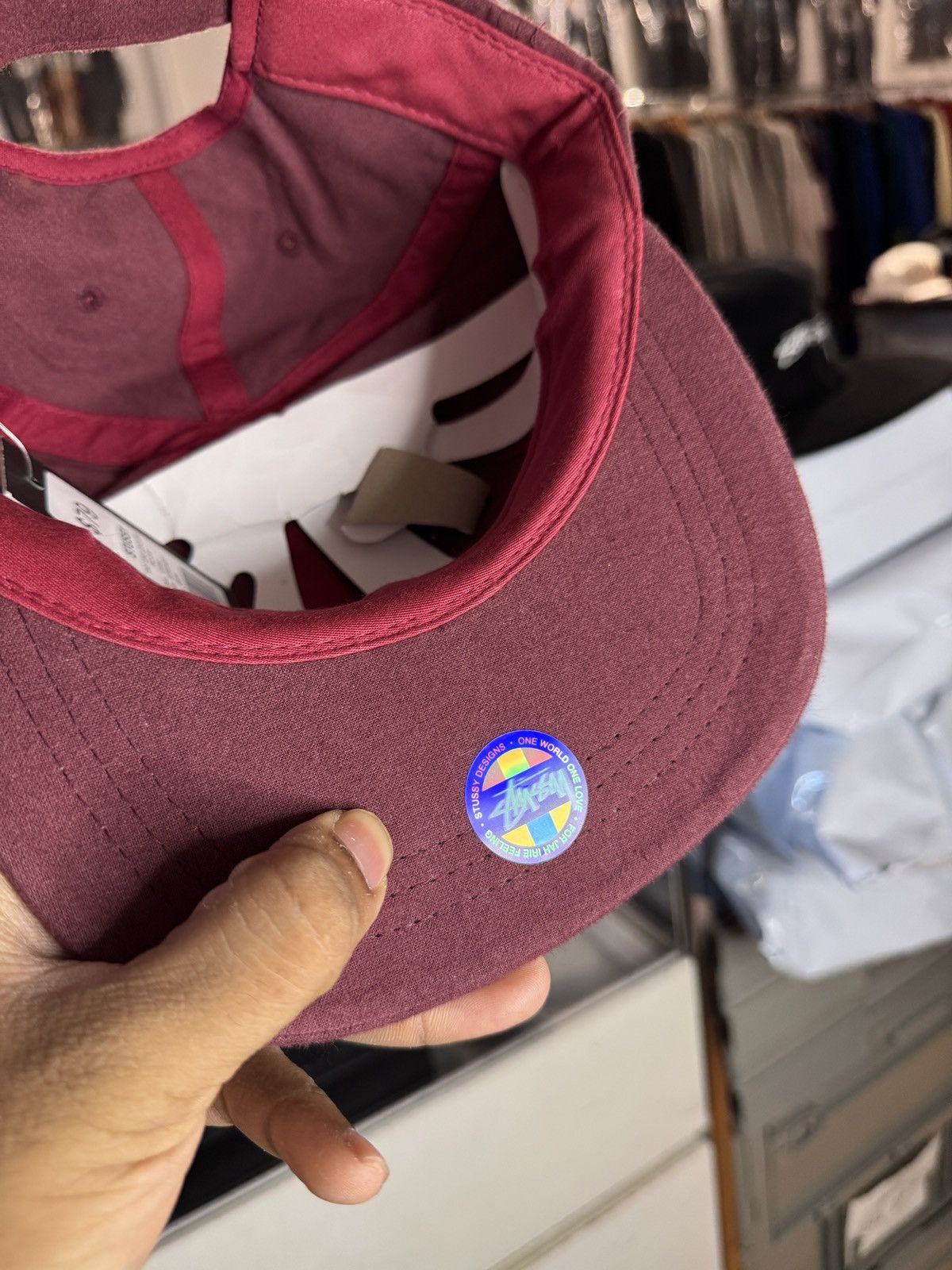 Stussy STUSSY TWO TONE LOGO LOW PRO CAP Size ONE SIZE - 6 Thumbnail
