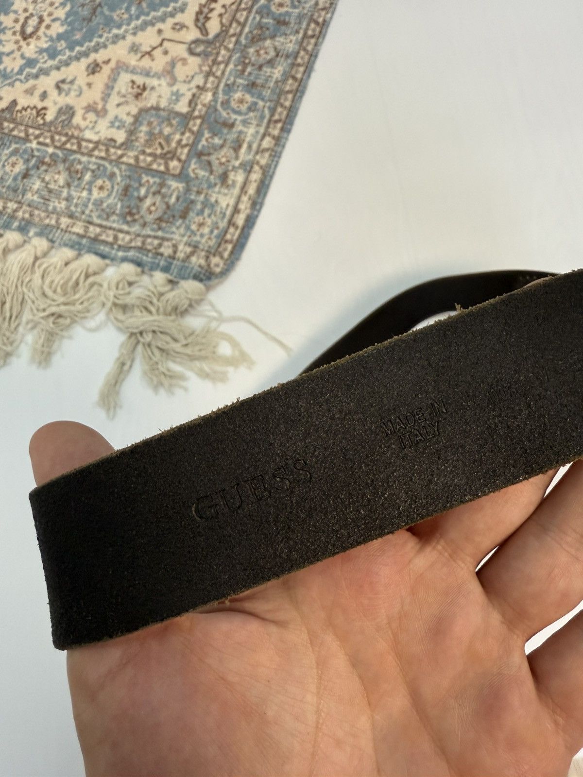 Guess Vintage Guess Y2K Leather Belt Size ONE SIZE - 4 Thumbnail
