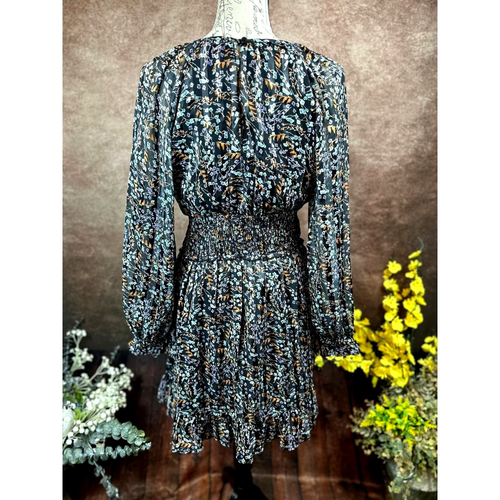 Other Dizzy Lizzy Wide Elastic Waistband Dress Metallic Floral M Size M / US 6-8 / IT 42-44 - 11 Thumbnail