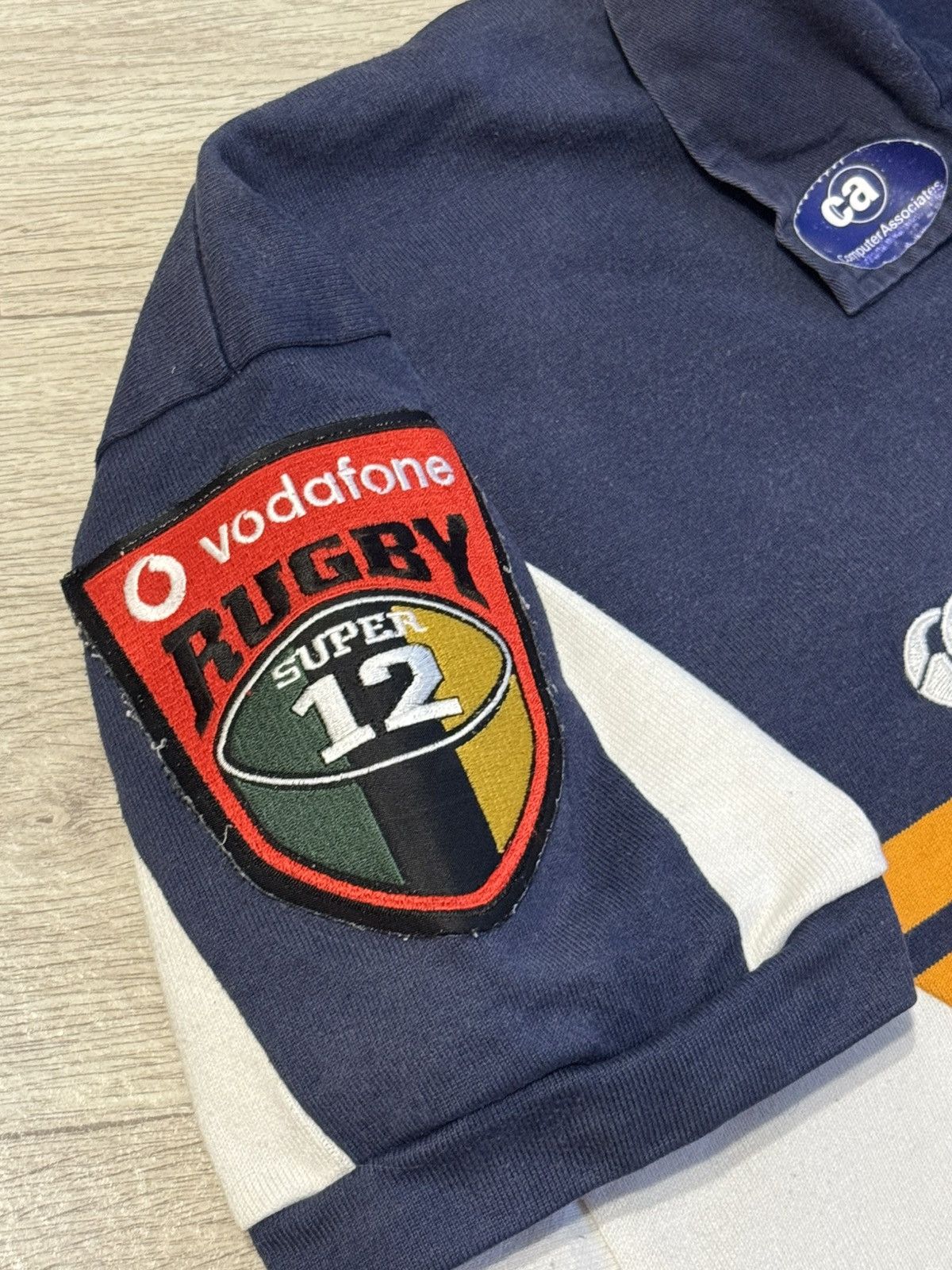 Canterbury of New Zealand 🔷Rare Vintage ACT Brumbies 1999/2001 Vodafone Rugby Shirt🔷 Size US L / EU 52-54 / 3 - 3 Thumbnail