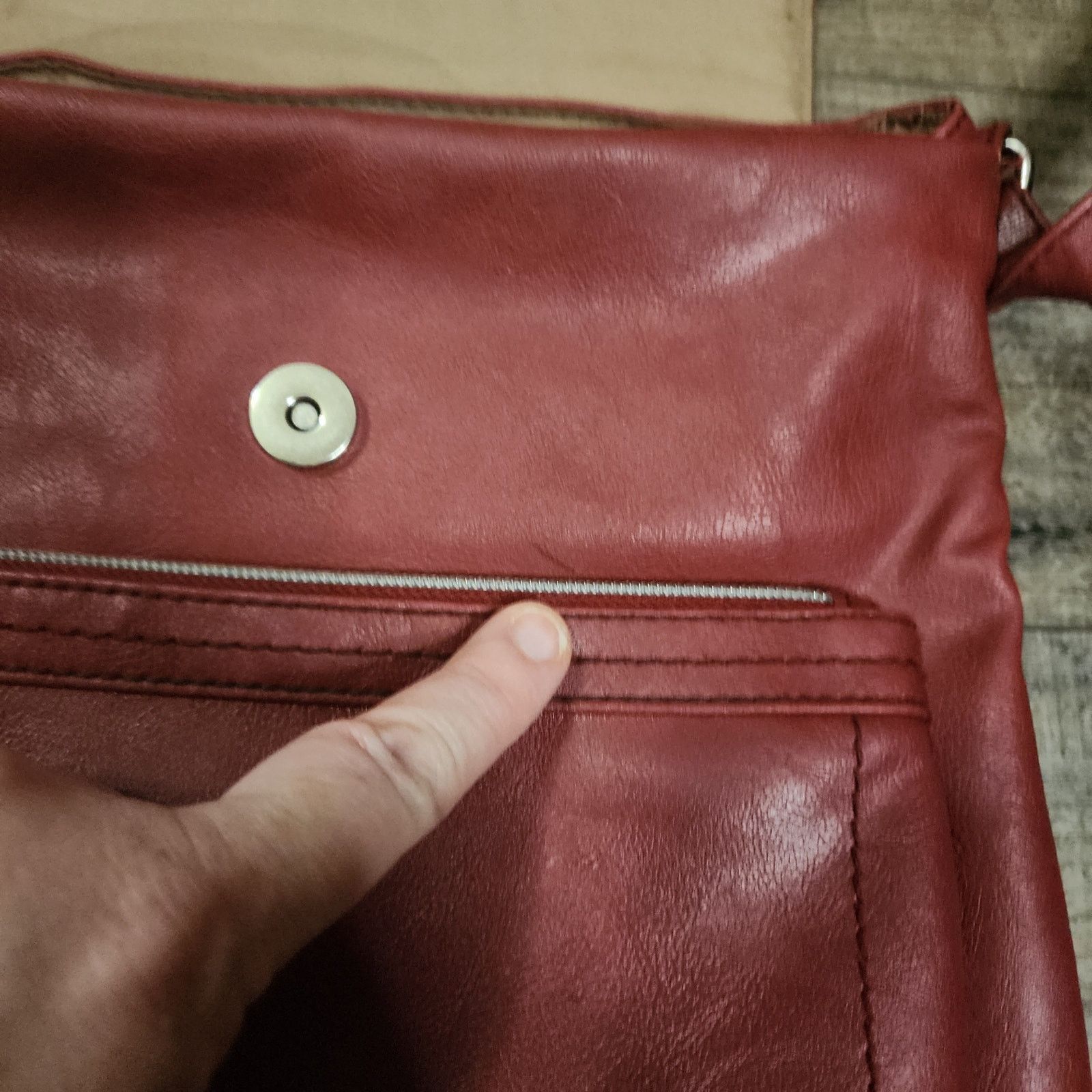 Relic Vintage Relic maroon burgundy leather purse crossbody E Size ONE SIZE - 5 Thumbnail