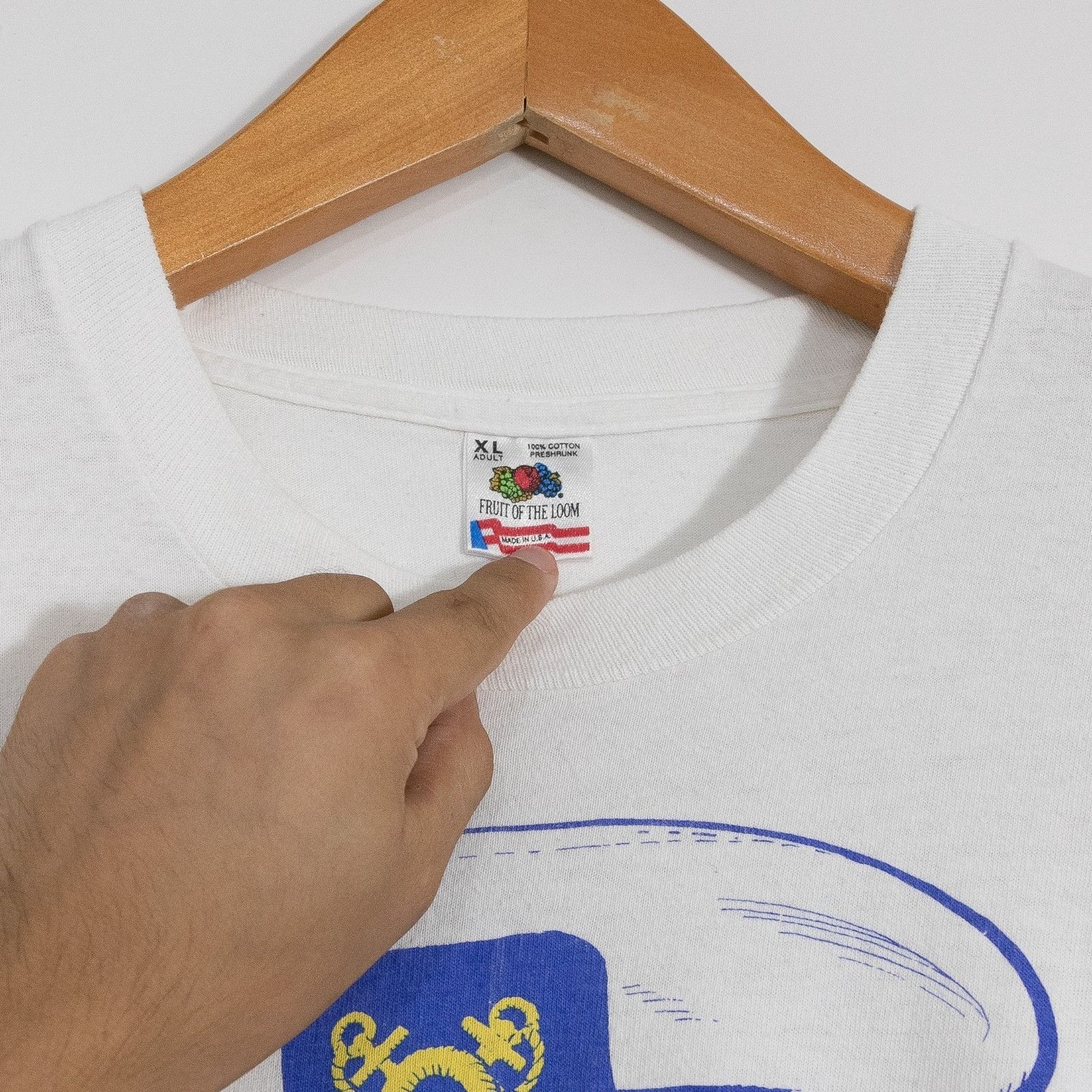 Vintage Vintage 90s Salty 50th WPRO Newstalk 630 T Shirt Mens XL Size US XL / EU 56 / 4 - 6 Thumbnail