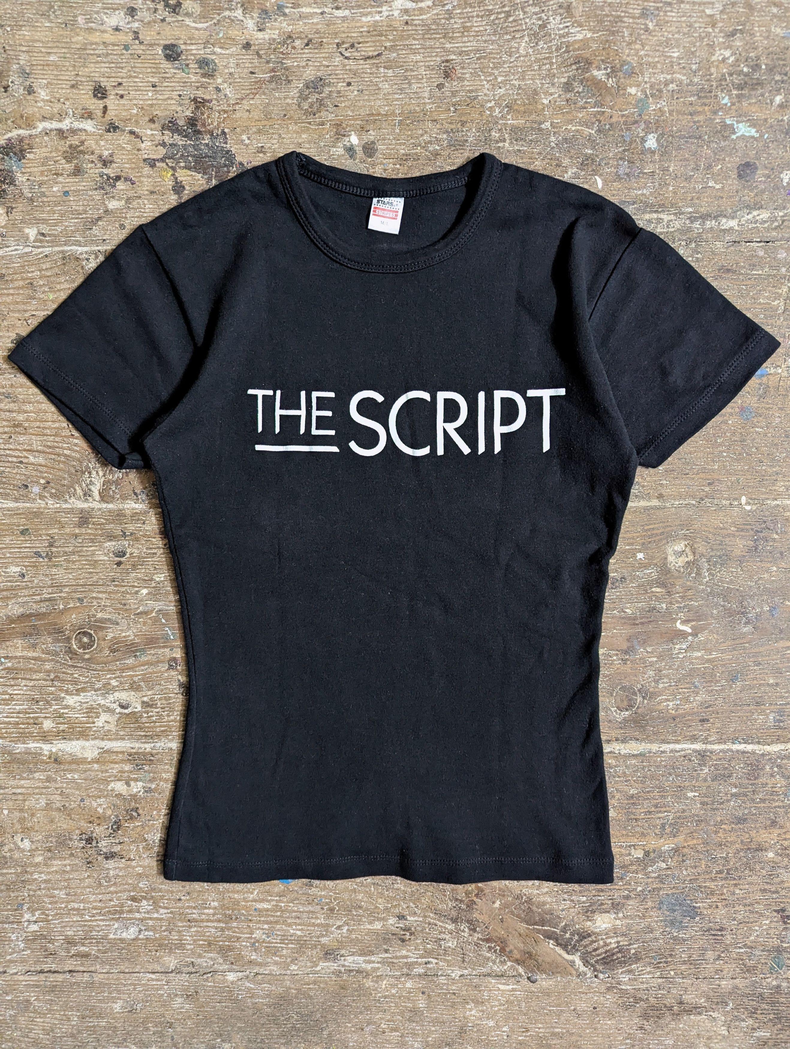 Band Tees 00s The Script Promo T Shirt Top Size M / US 6-8 / IT 42-44 - 2 Thumbnail