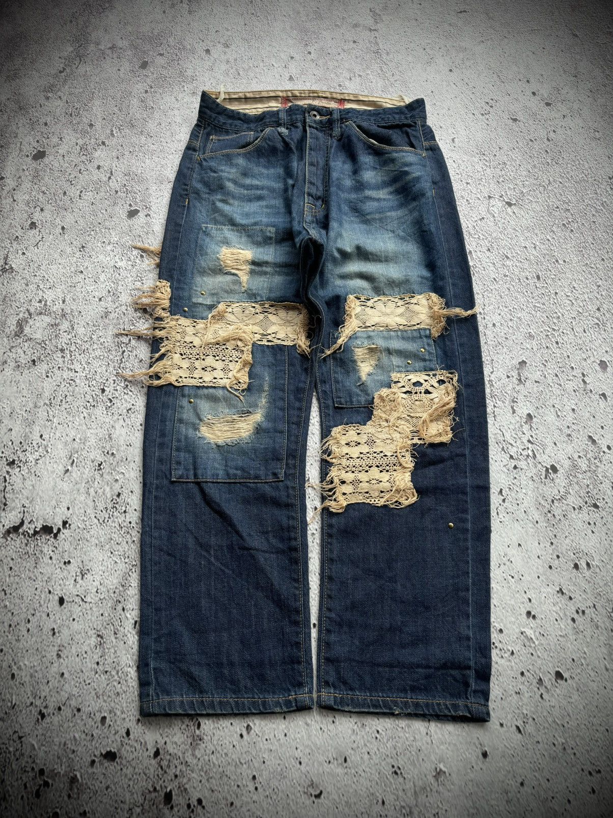 Hysteric Glamour 2000's Baloony and bed Distressed style Jeans Size US 30 / EU 46 - 1 Thumbnail