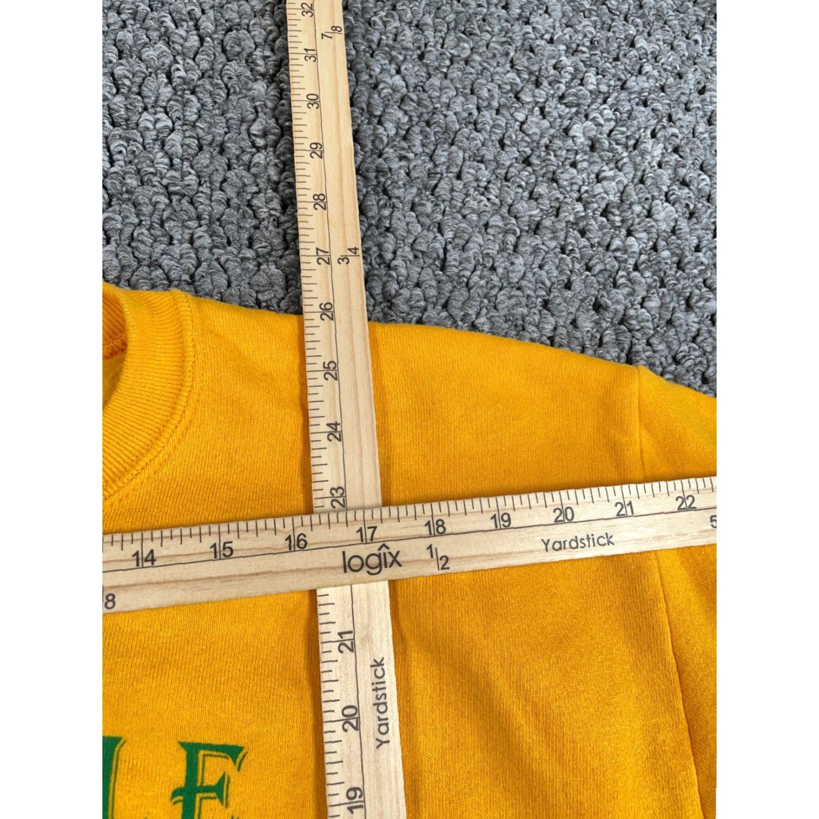 Jerzees VTG Africa My People Map Print Sweatshirt Adult Large Dark Yellow USA Made 50-50 Adults Large Yellow 90s Retro Jerzees Sweatshirt Mens Size US L / EU 52-54 / 3 - 6 Thumbnail