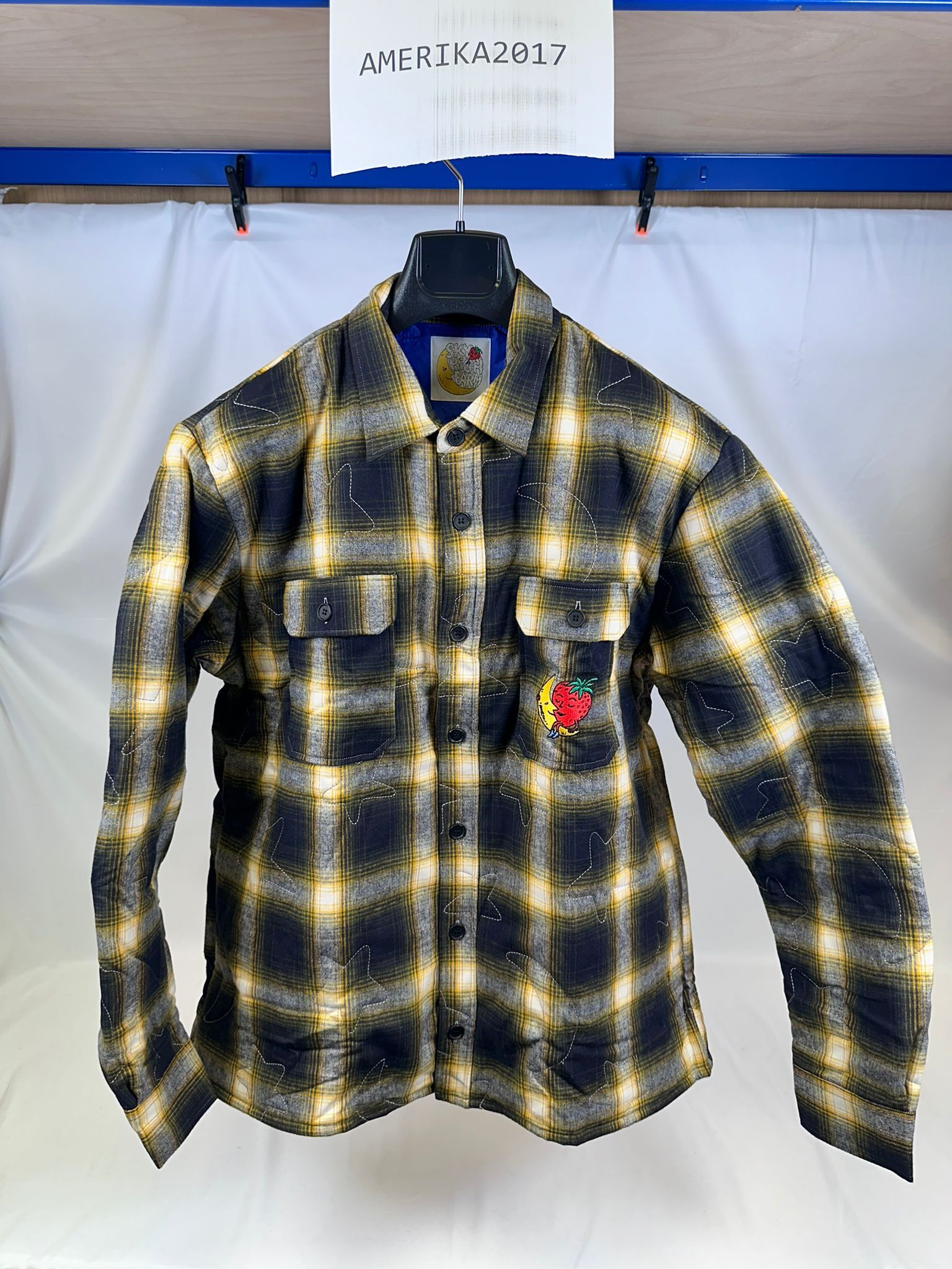 Sky High Farm Workwear Quilted Flannel Shirt Woven Size US XL / EU 56 / 4 - 1 Thumbnail