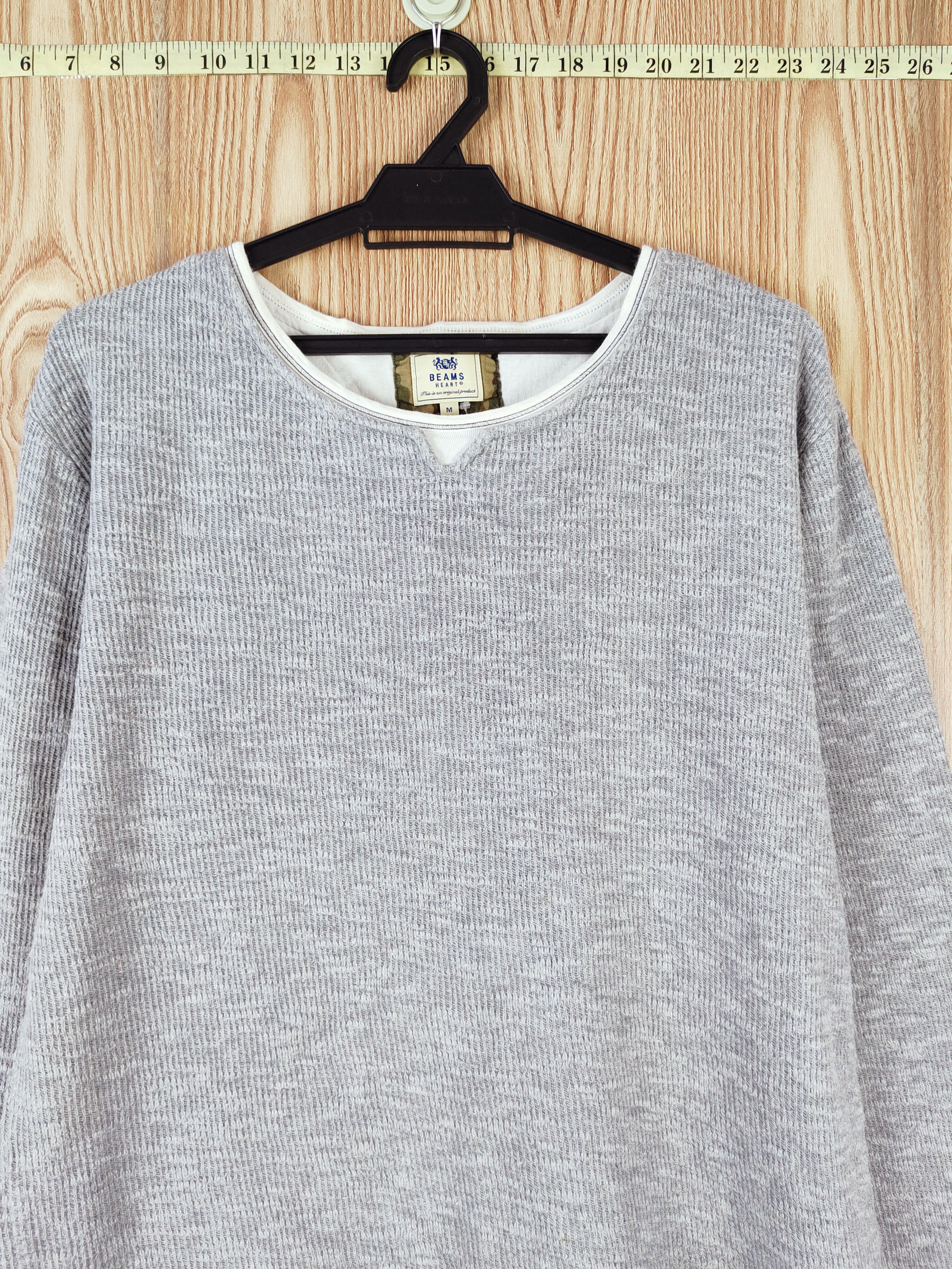 Beams Plus × Homespun Knitwear × Japanese Brand Beams Heart japan Gray knitwear #W874 Size US M / EU 48-50 / 2 - 2 Thumbnail