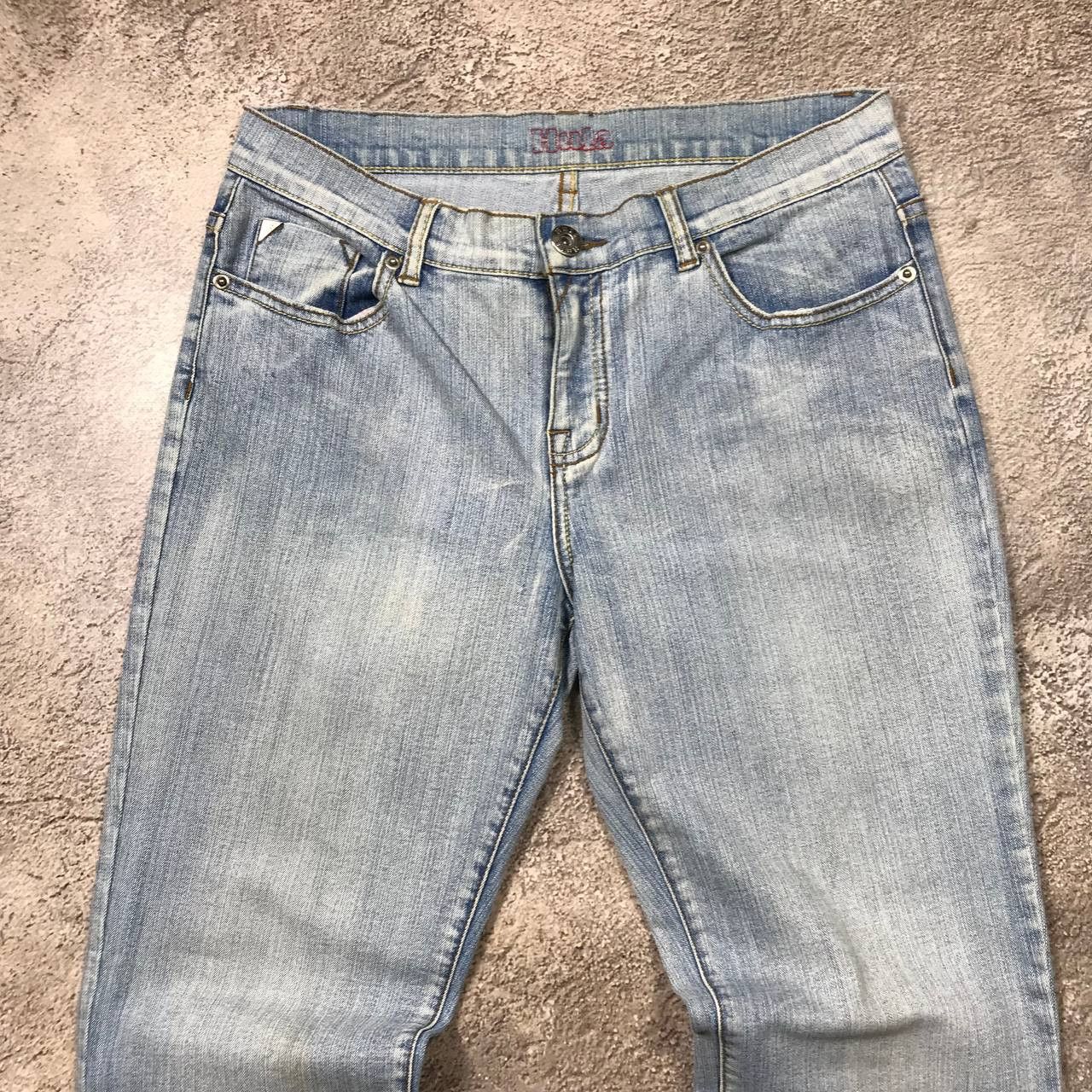 Vintage Vintage Y2K Baggy Distressed Jeans Light Wash Grunge Logo 31 Size 31" - 2 Thumbnail