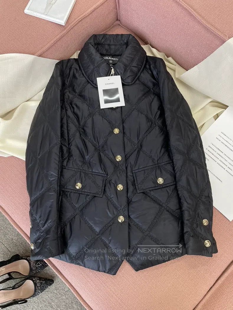 Chanel Chanel Equestrian series black diamond-patterned cotton ja Size XXS / US 00 / IT 34 - 1 Thumbnail