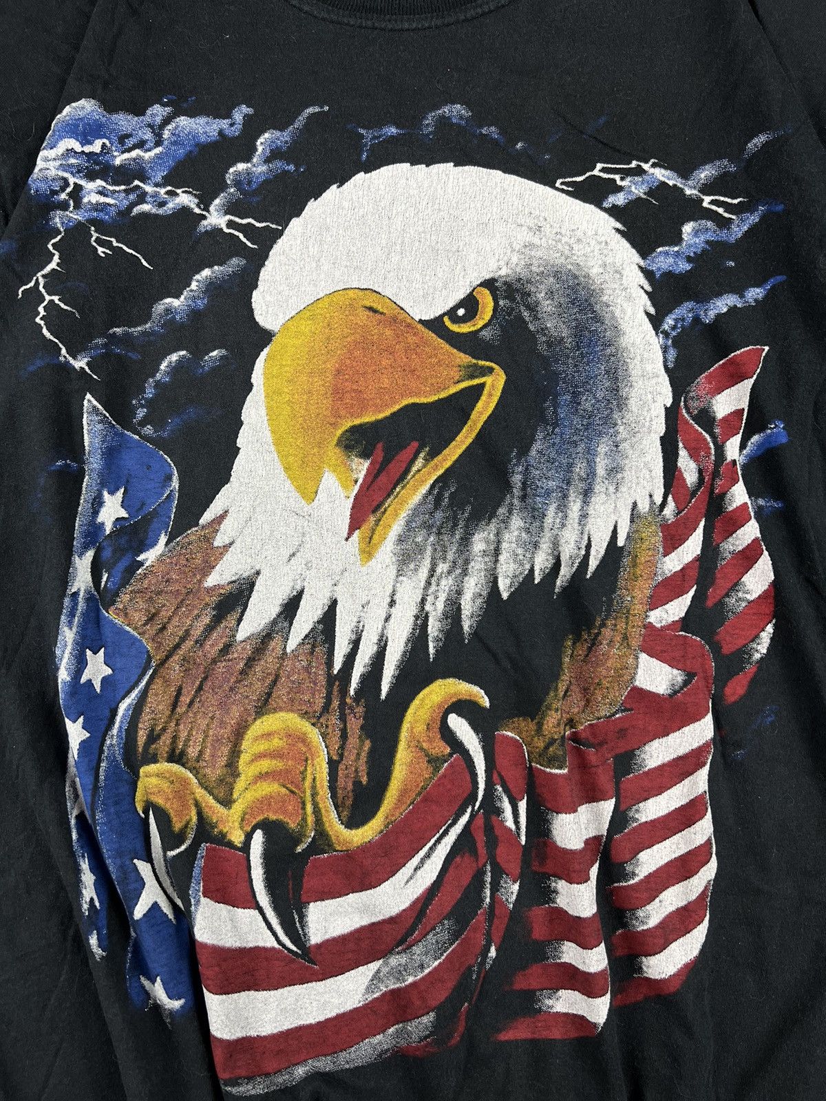 Other Vintage American Thunder Eagle USA Faded Distressed Y2K Tee Size US XL / EU 56 / 4 - 4 Thumbnail